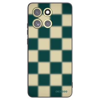 Picasee Μαύρη θήκη σιλικόνης για Motorola Moto G86 Power 5G - Shadow Chess