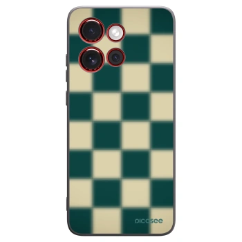 Picasee Μαύρη θήκη σιλικόνης για Motorola Edge 60 Neo 5G - Shadow Chess