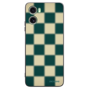 Picasee Μαύρη θήκη σιλικόνης για Motorola Moto G06 - Shadow Chess