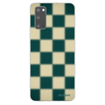 Picasee διαφανής θήκη σιλικόνης Samsung Galaxy S20 G980F - Shadow Chess