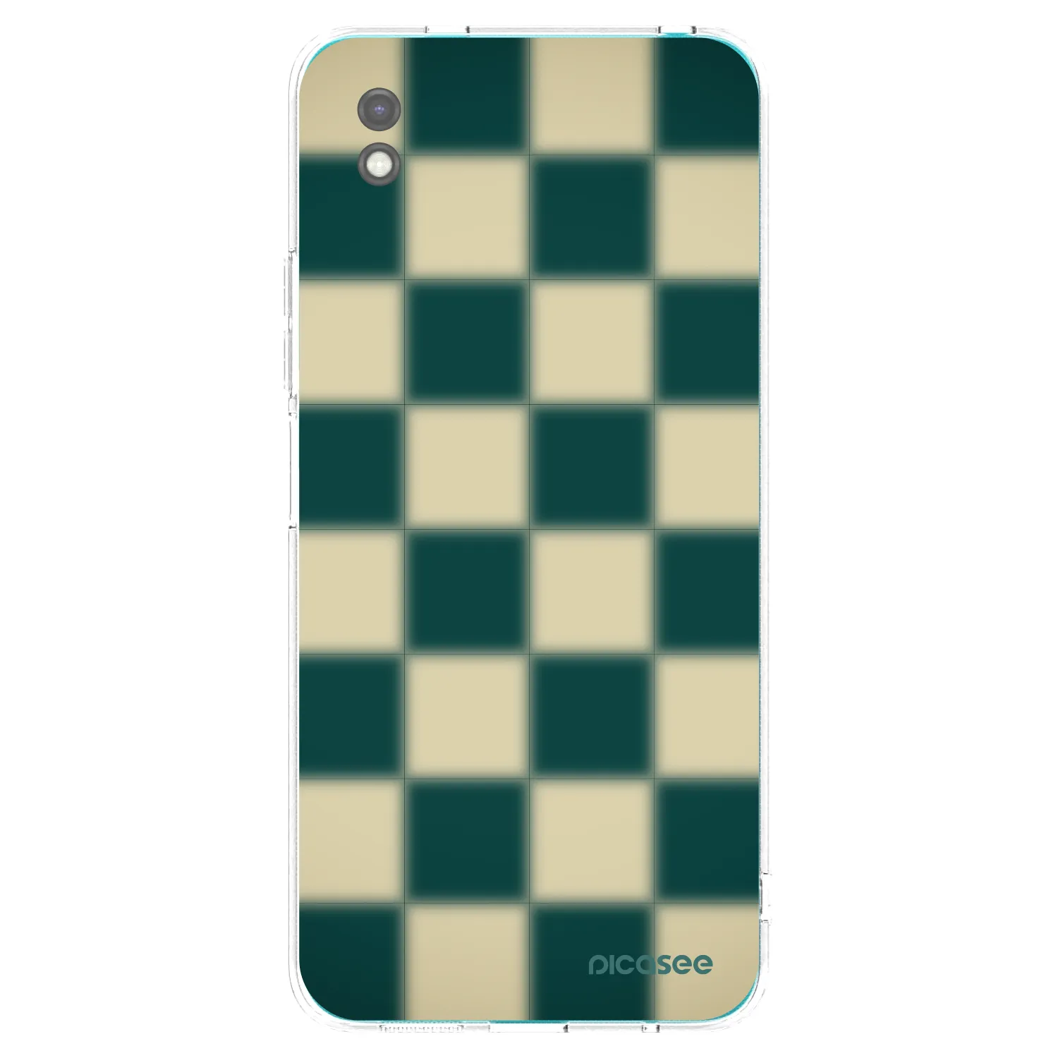 Picasee Μαύρη θήκη σιλικόνης για Xiaomi Redmi 9A - Shadow Chess
