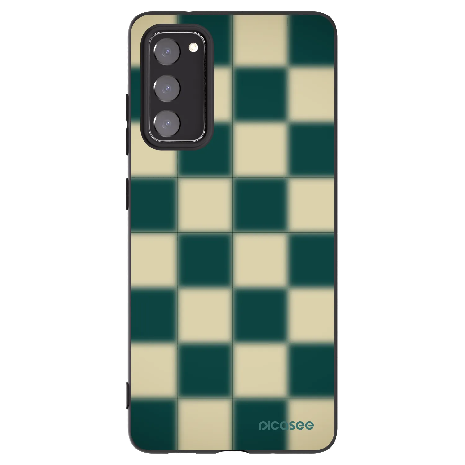 Picasee Μαύρη θήκη σιλικόνης για Samsung Galaxy S20 FE - Shadow Chess