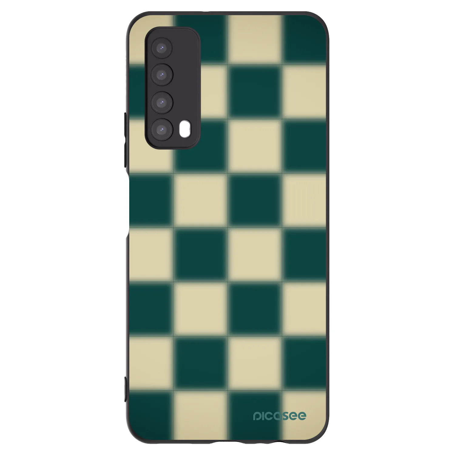 Picasee Μαύρη θήκη σιλικόνης για Huawei P Smart 2021 - Shadow Chess