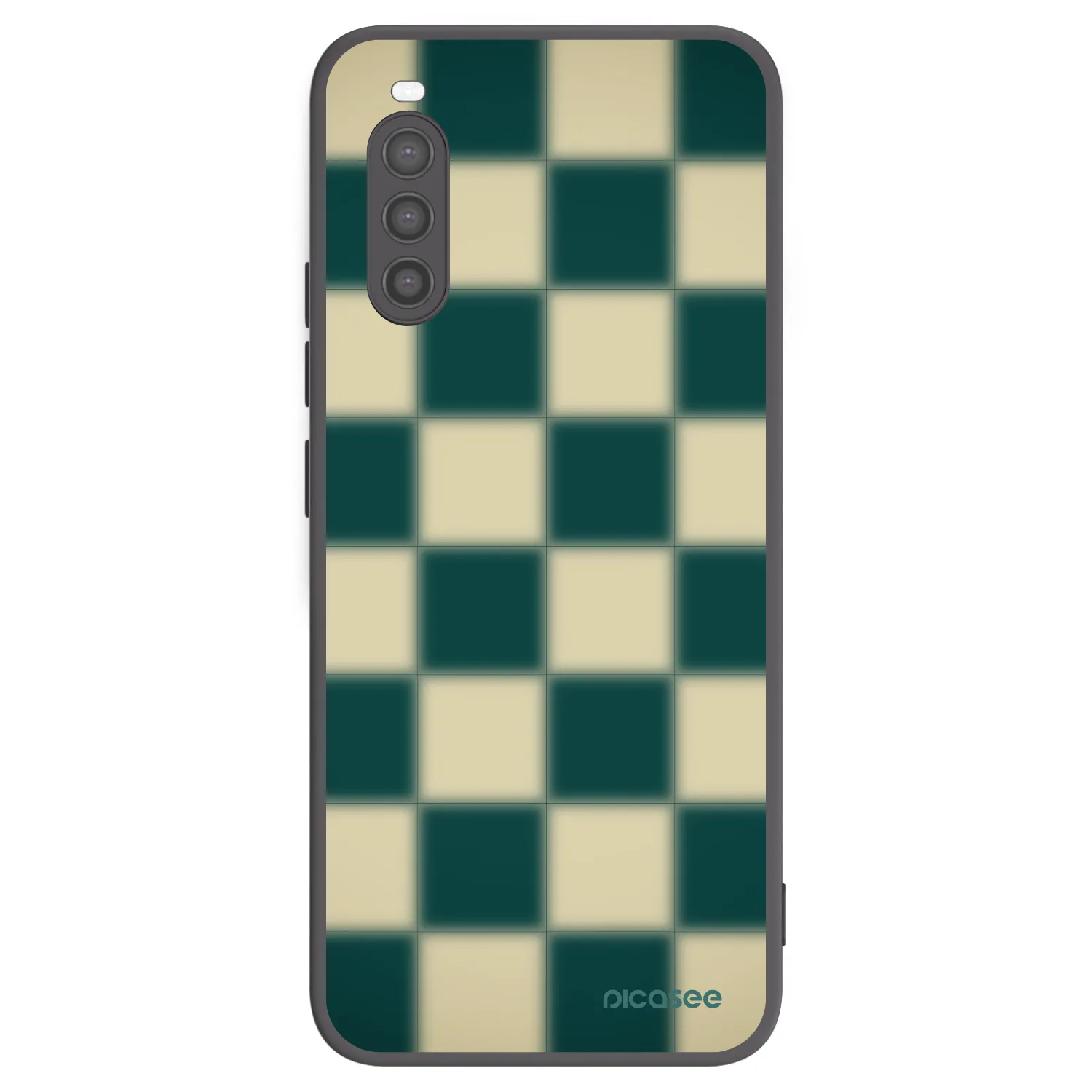 Picasee Μαύρη θήκη σιλικόνης για Sony Xperia 10 II - Shadow Chess