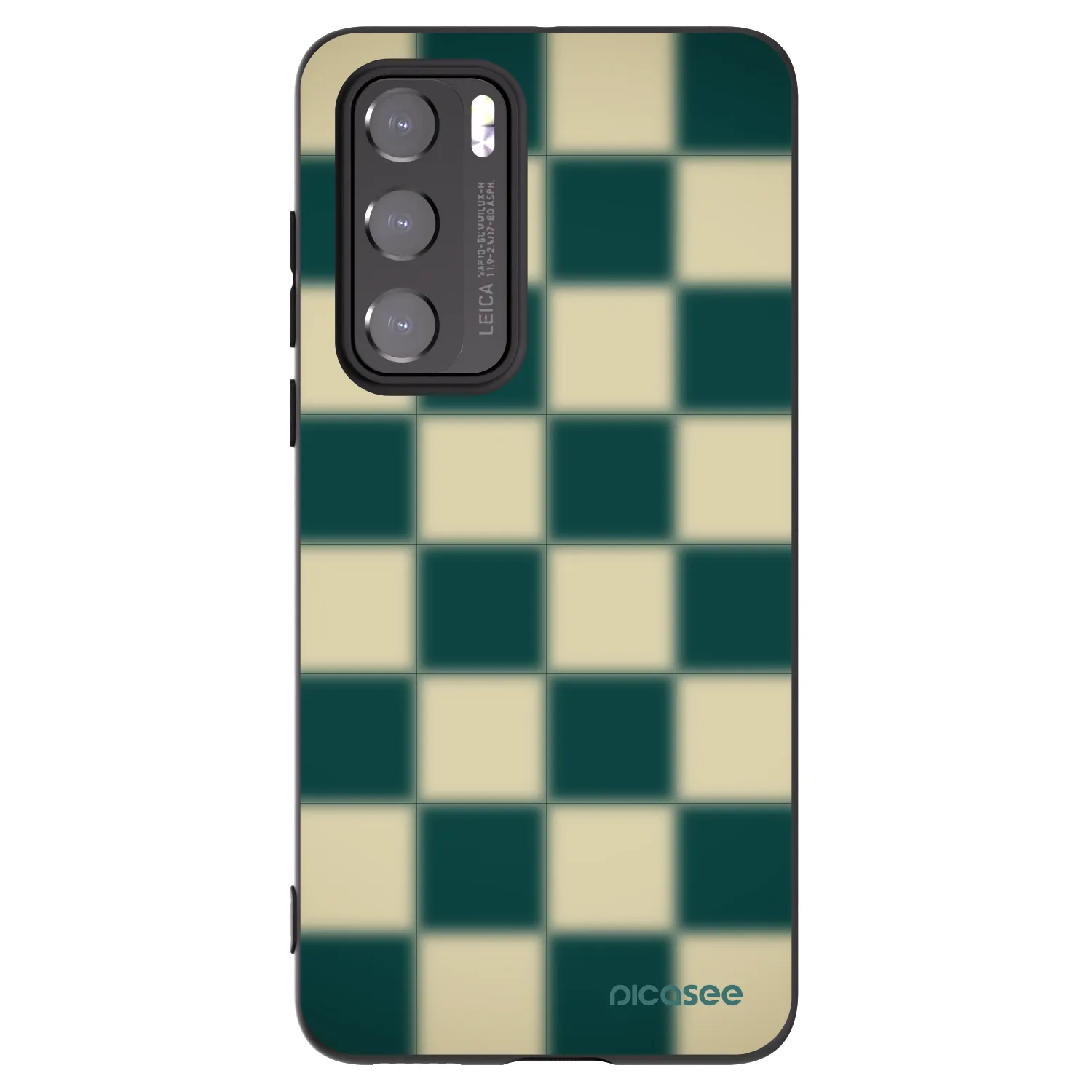 Picasee Μαύρη θήκη σιλικόνης για Huawei P40 - Shadow Chess