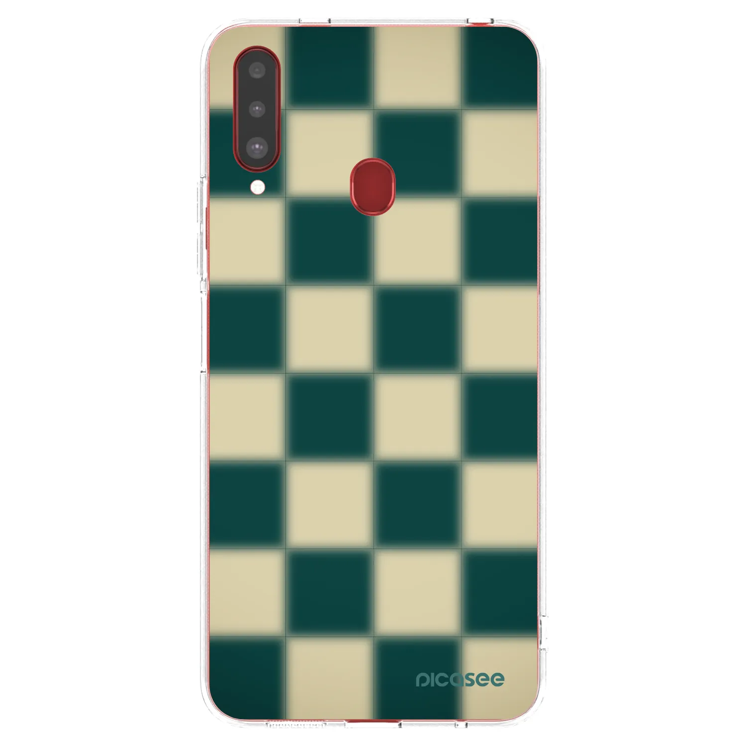 Picasee διαφανής θήκη σιλικόνης Samsung Galaxy A20s - Shadow Chess