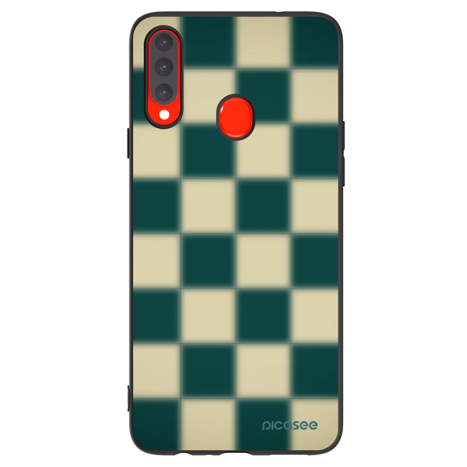 Picasee Μαύρη θήκη σιλικόνης για Samsung Galaxy A20s - Shadow Chess