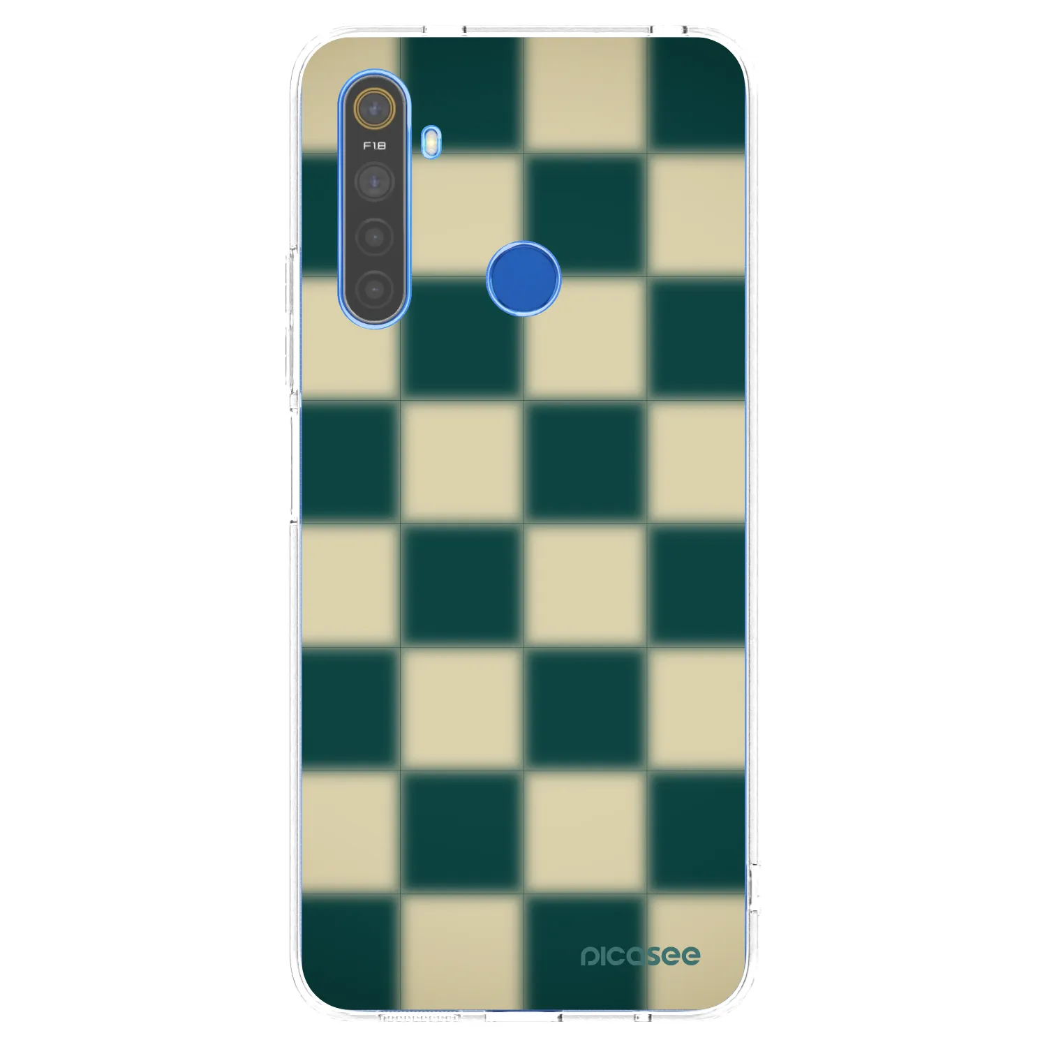Picasee διαφανής θήκη σιλικόνης Realme 5 - Shadow Chess