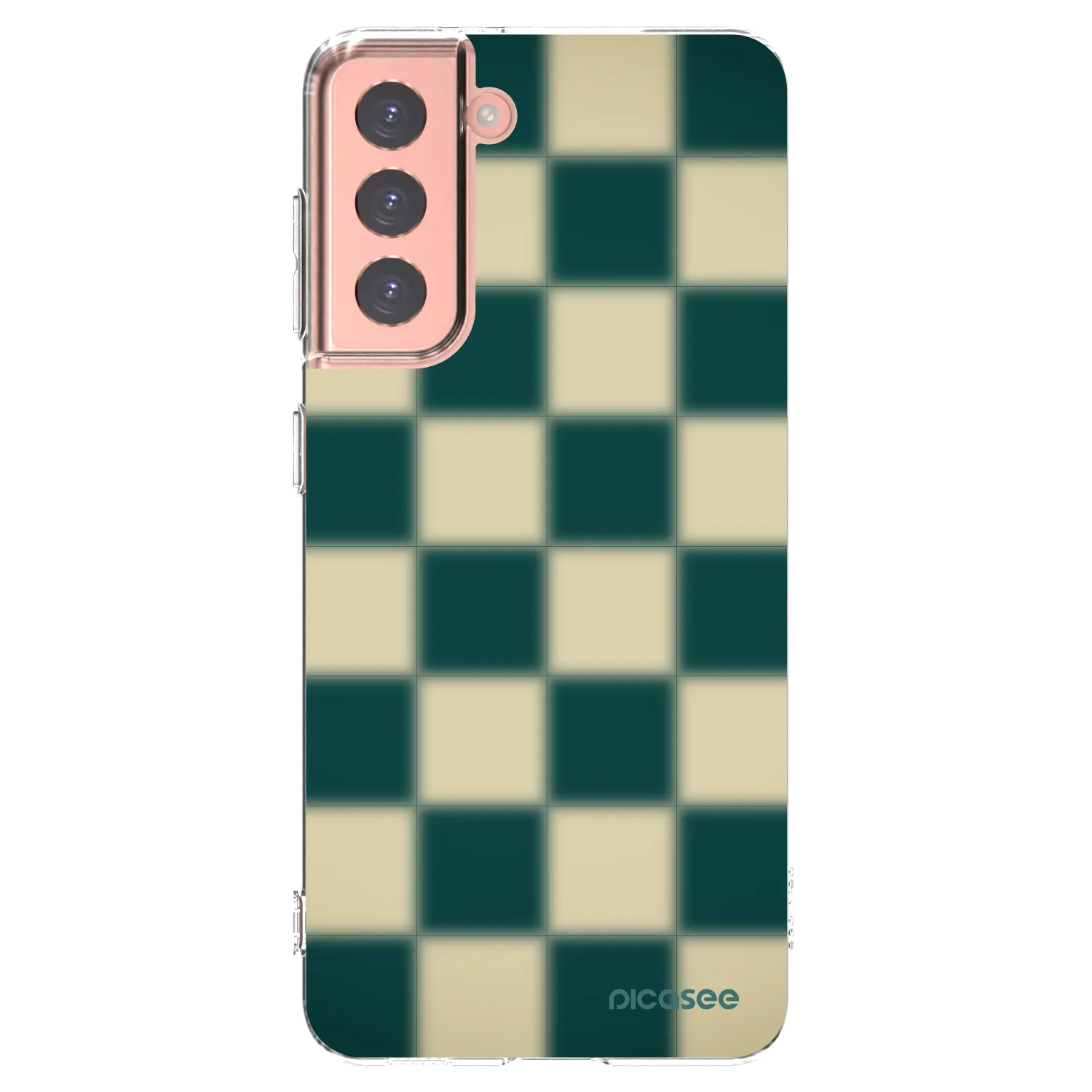 Picasee διαφανής θήκη σιλικόνης Samsung Galaxy S21 5G G991B - Shadow Chess
