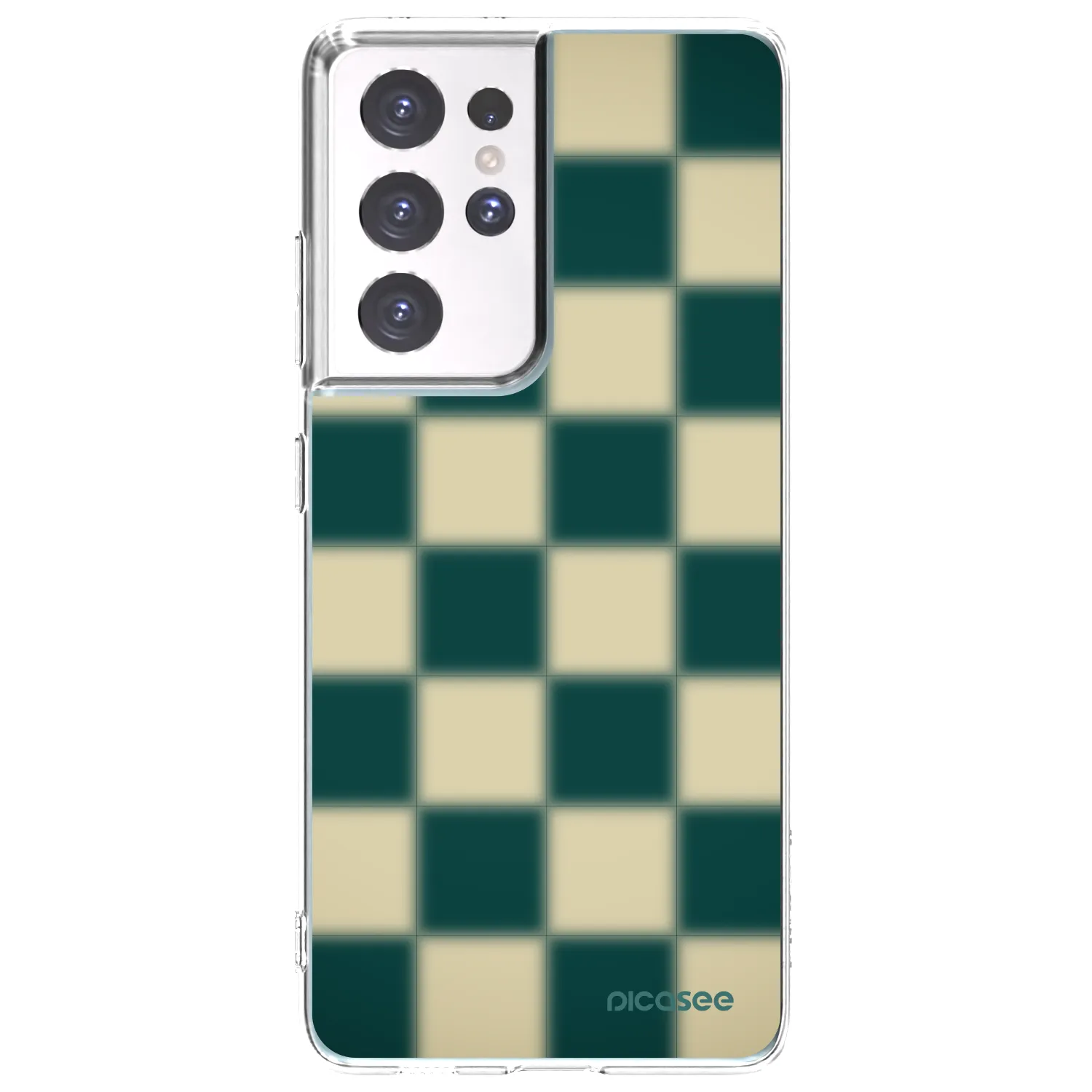 Picasee διαφανής θήκη σιλικόνης Samsung Galaxy S21 Ultra 5G G998B - Shadow Chess