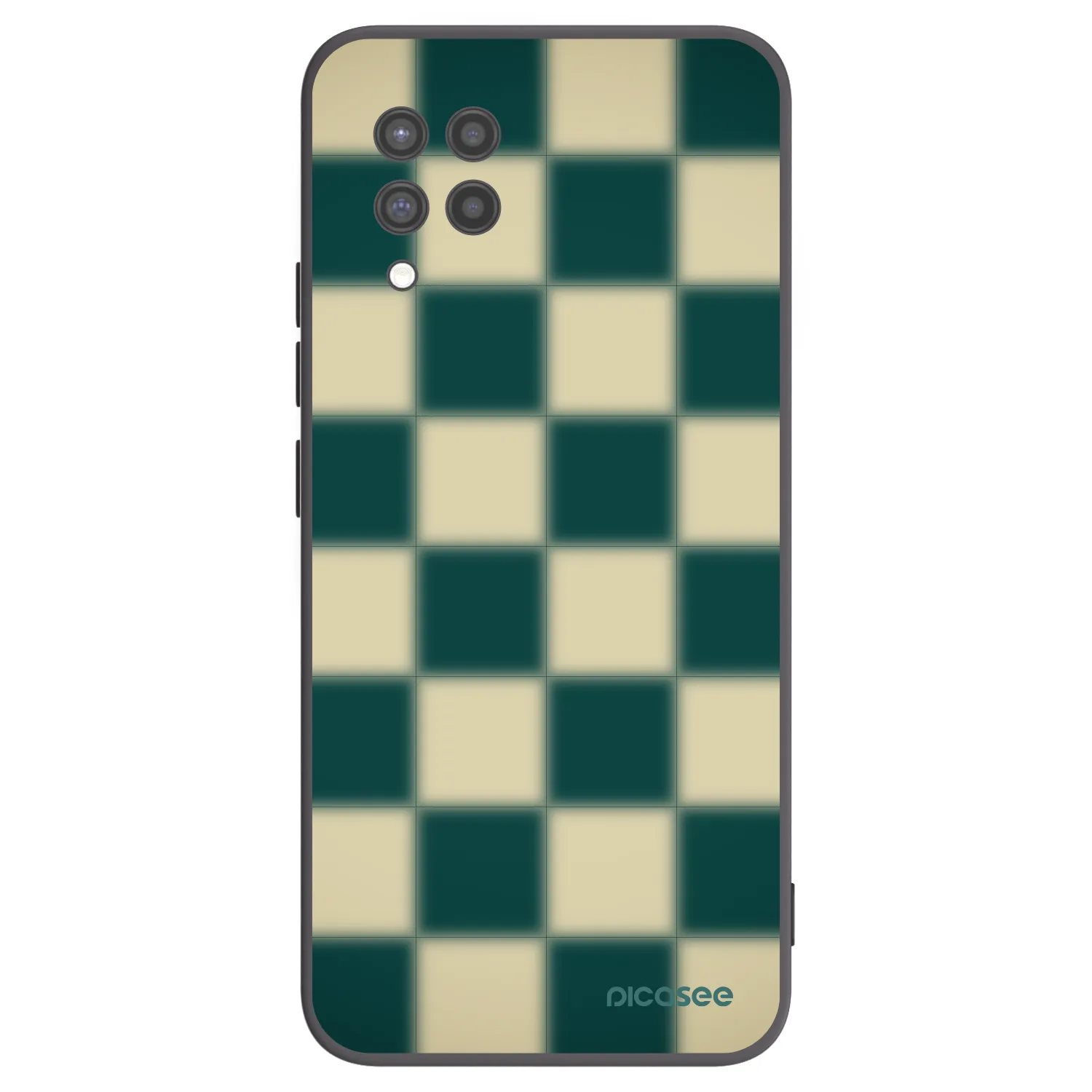 Picasee Μαύρη θήκη σιλικόνης για Samsung Galaxy A42 A426B - Shadow Chess