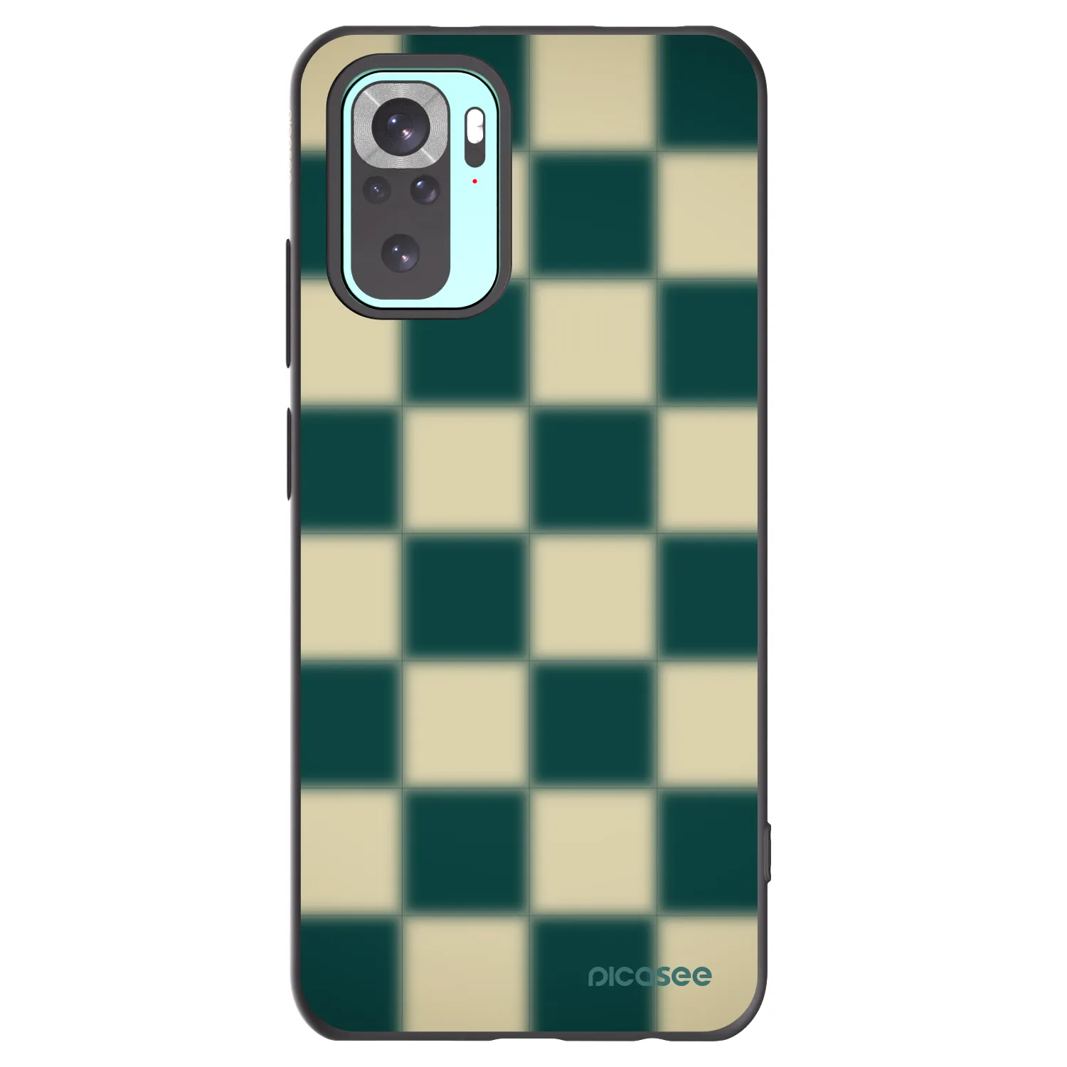 Picasee Μαύρη θήκη σιλικόνης για Xiaomi Redmi Note 10 Pro - Shadow Chess