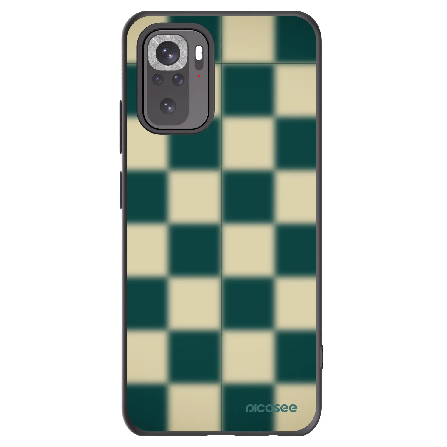 Picasee Μαύρη θήκη σιλικόνης για Xiaomi Redmi Note 10S - Shadow Chess
