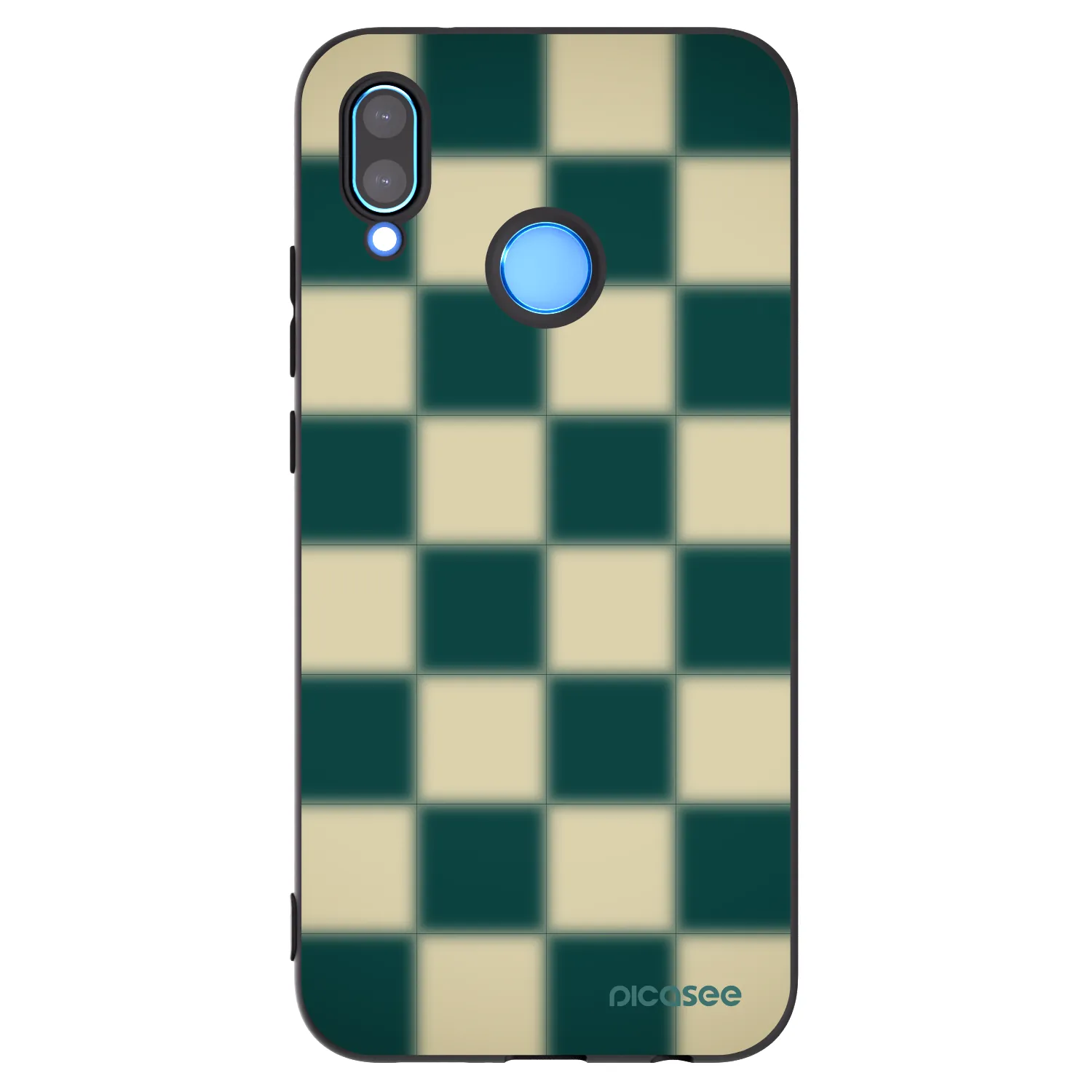 Picasee Μαύρη θήκη σιλικόνης για Huawei P20 Lite - Shadow Chess
