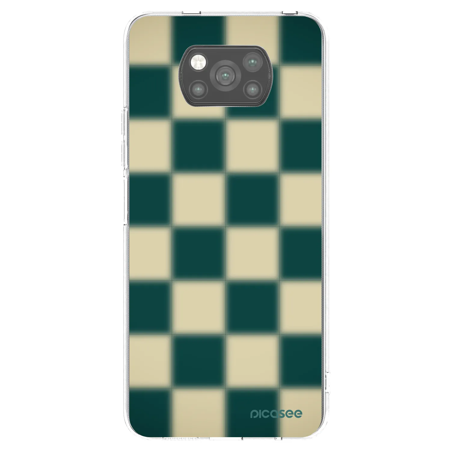 Picasee Μαύρη θήκη σιλικόνης για Xiaomi Poco X3 Pro - Shadow Chess