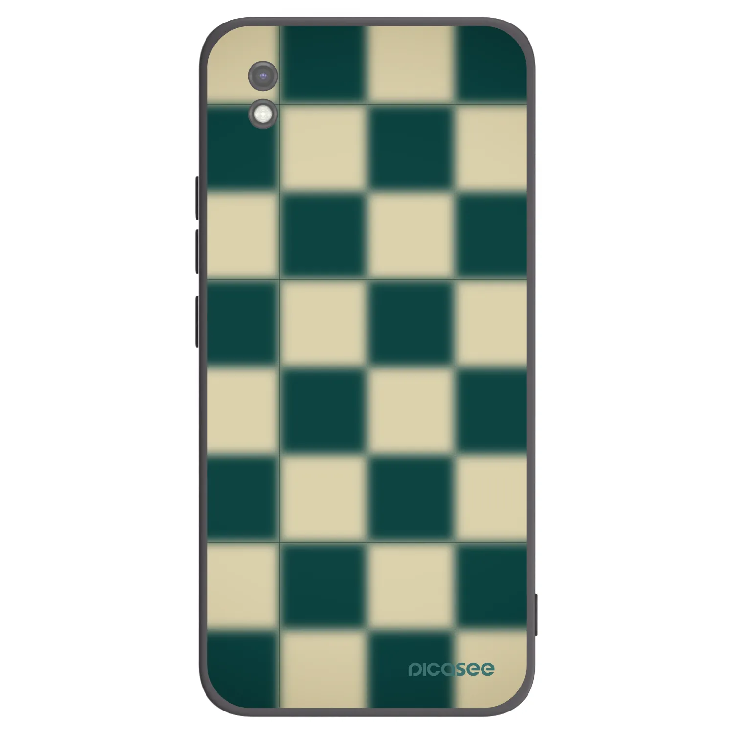Picasee Μαύρη θήκη σιλικόνης για Xiaomi Redmi 9AT - Shadow Chess