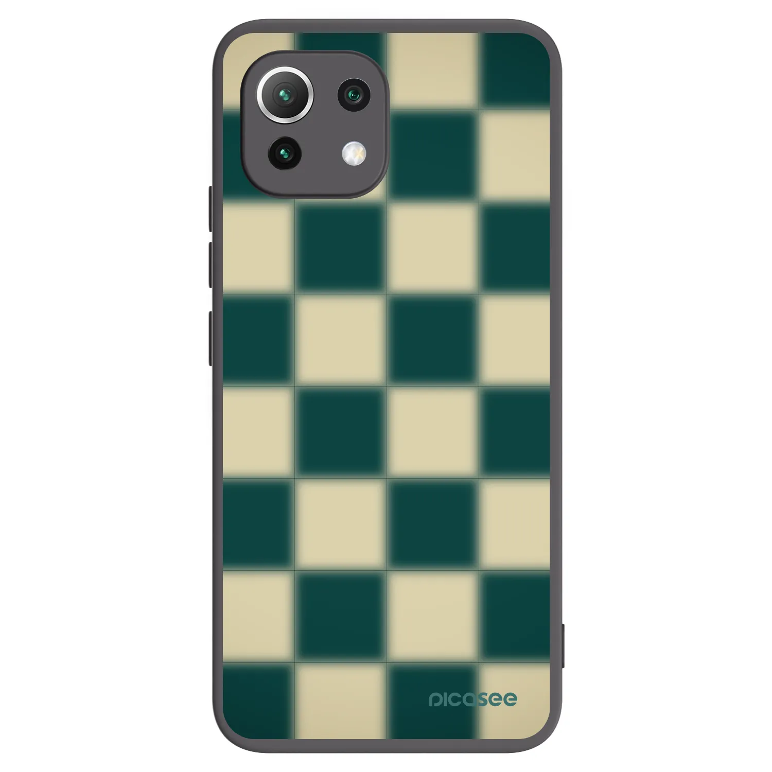 Picasee Μαύρη θήκη σιλικόνης για Xiaomi Mi 11 Lite - Shadow Chess
