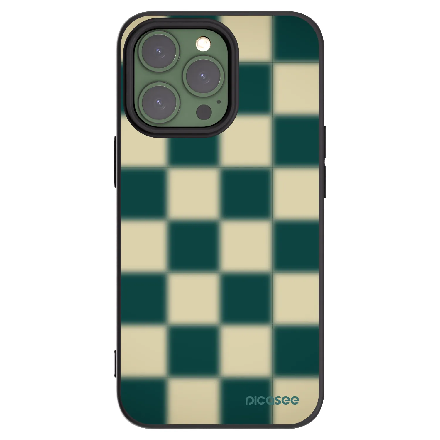 Picasee Μαύρη θήκη σιλικόνης για Apple iPhone 13 Pro - Shadow Chess