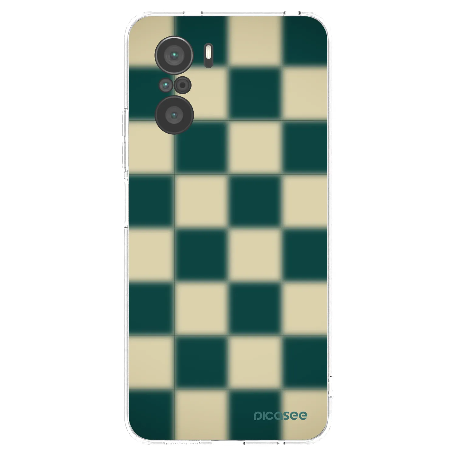 Picasee διαφανής θήκη σιλικόνης Xiaomi Poco F3 - Shadow Chess