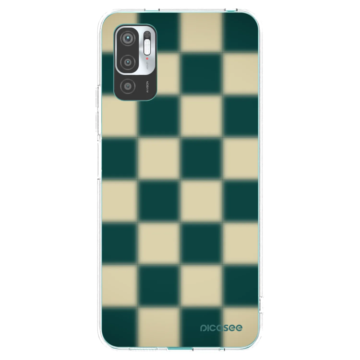 Picasee διαφανής θήκη σιλικόνης Xiaomi Redmi Note 10 5G - Shadow Chess