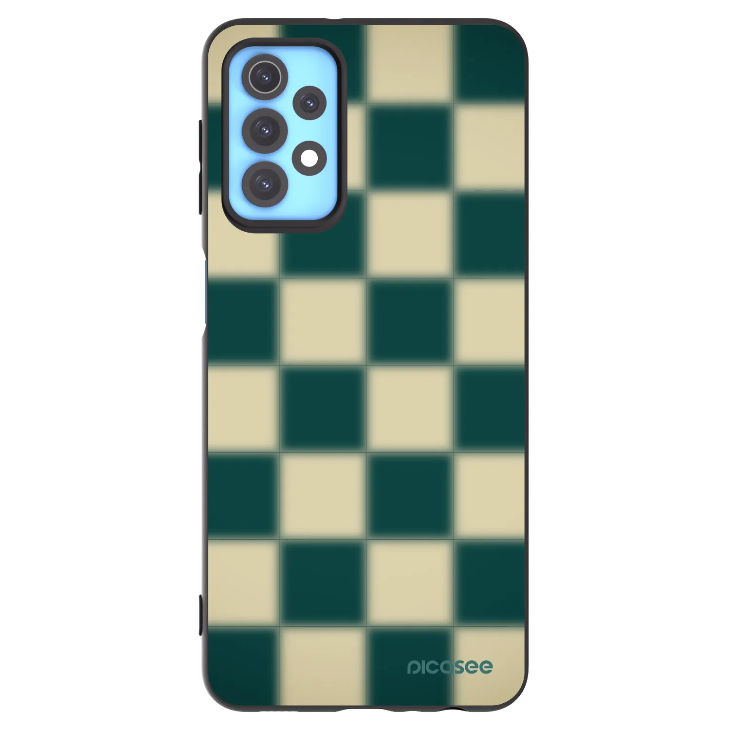 Picasee Μαύρη θήκη σιλικόνης για Samsung Galaxy A32 4G SM-A325F - Shadow Chess