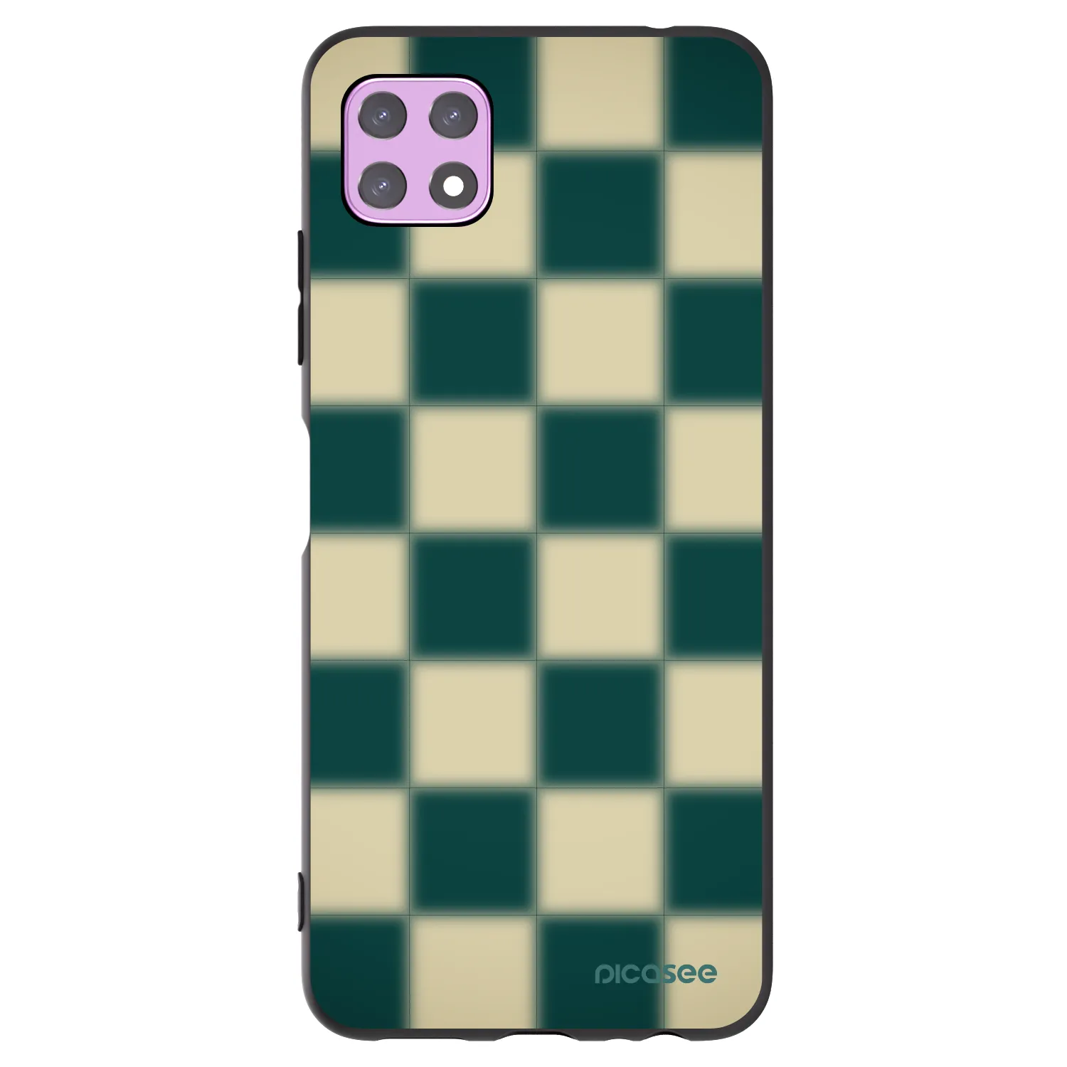 Picasee Μαύρη θήκη σιλικόνης για Samsung Galaxy A22 A226B 5G - Shadow Chess