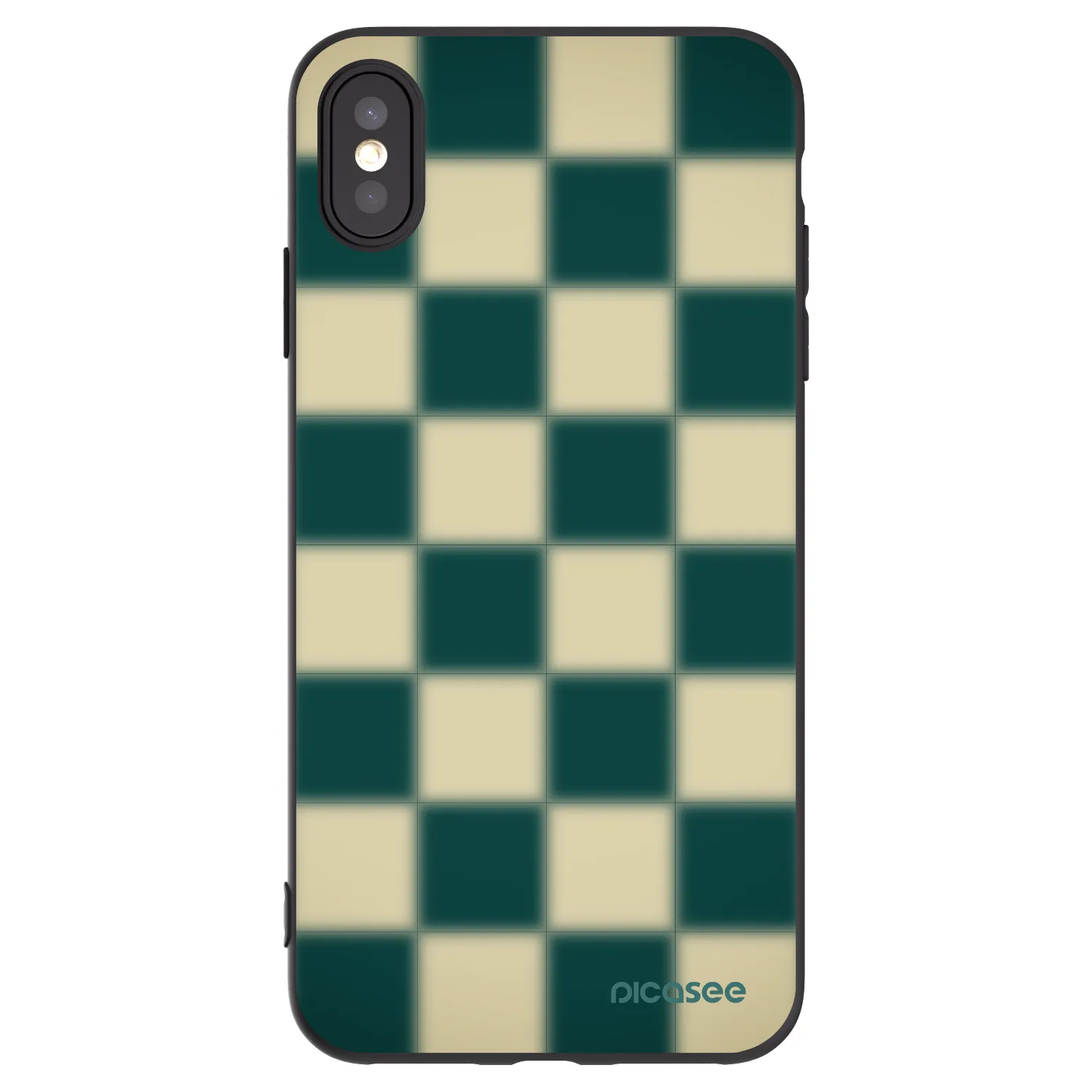 Picasee Μαύρη θήκη σιλικόνης για Apple iPhone XS Max - Shadow Chess