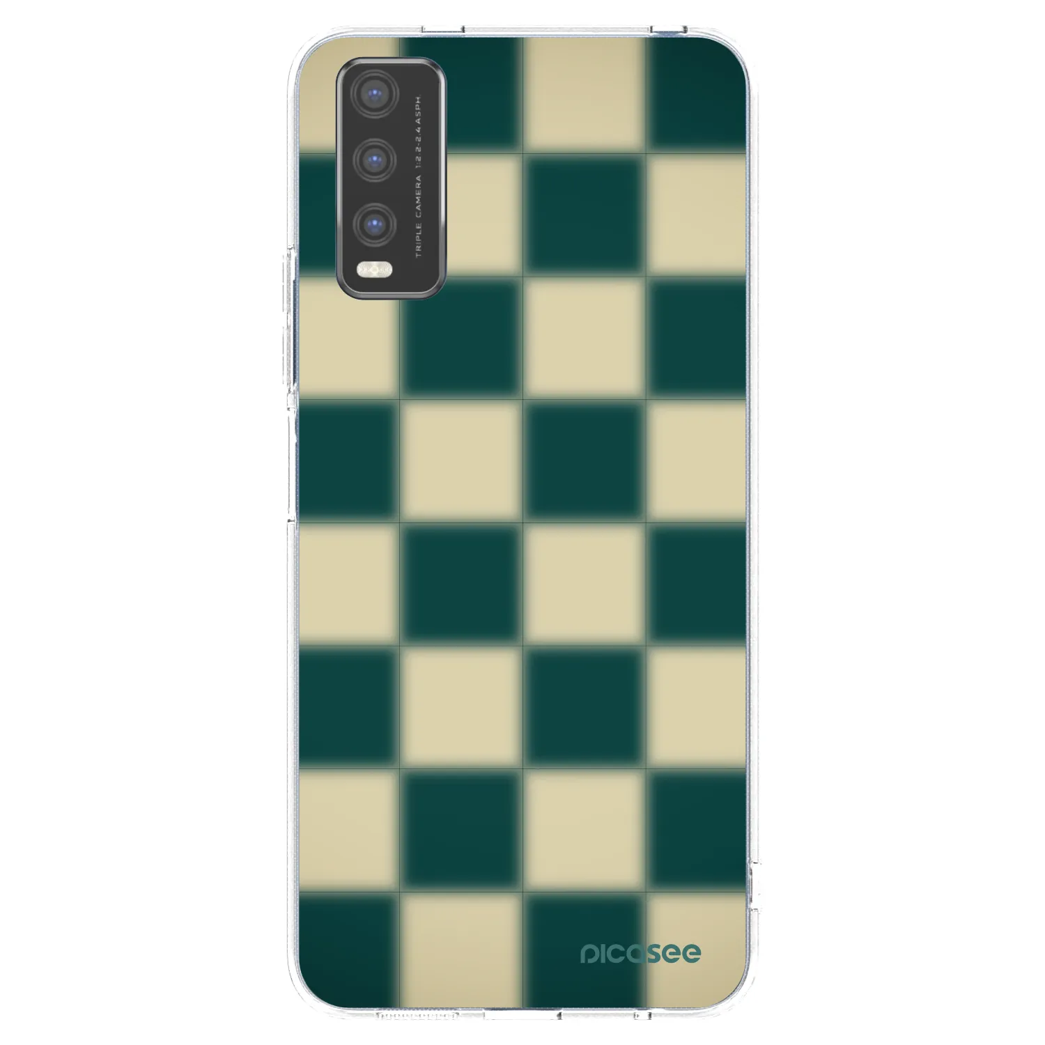 Picasee διαφανής θήκη σιλικόνης Vivo Y20s - Shadow Chess