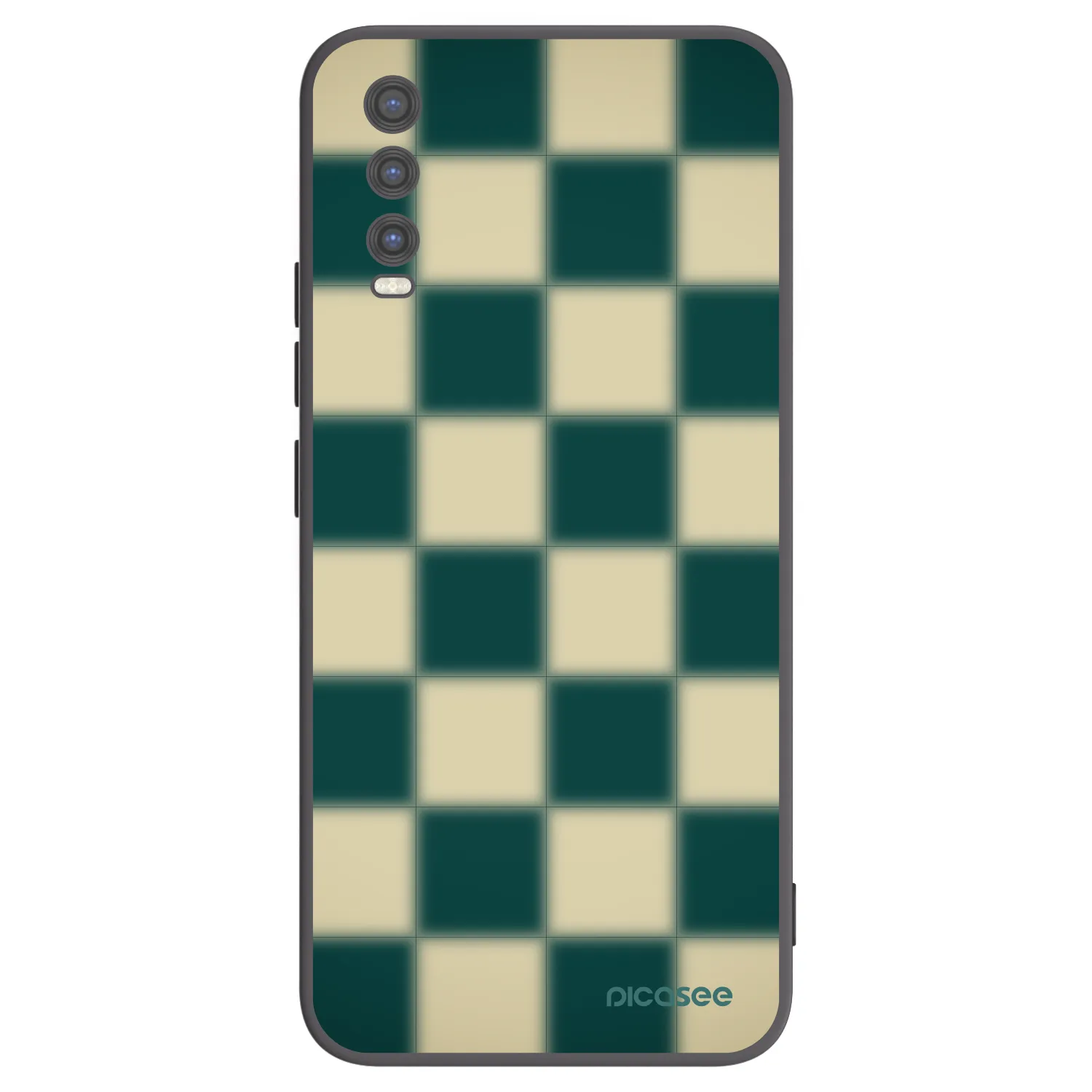 Picasee Μαύρη θήκη σιλικόνης για Vivo Y20s - Shadow Chess