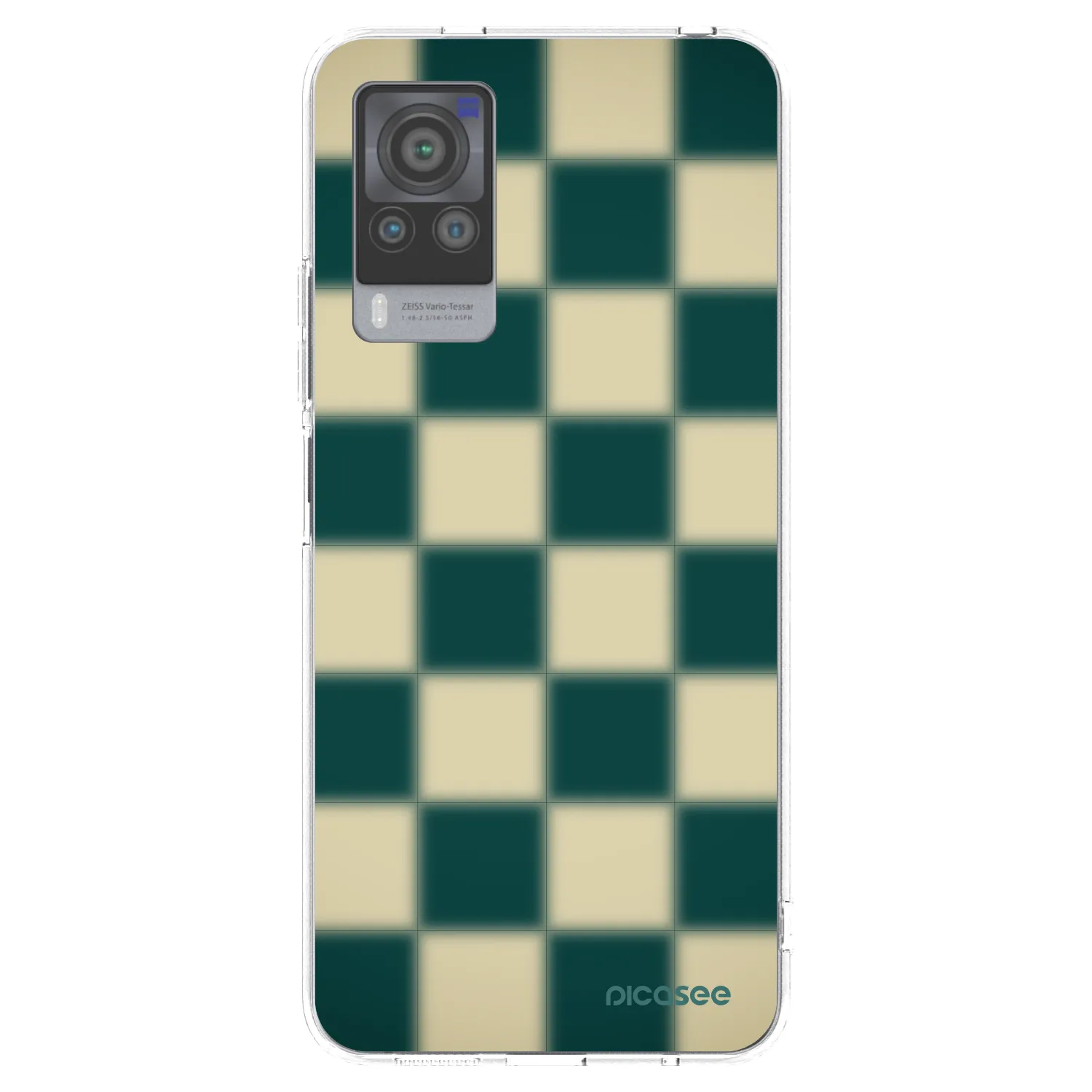 Picasee διαφανής θήκη σιλικόνης Vivo X60 Pro 5G - Shadow Chess