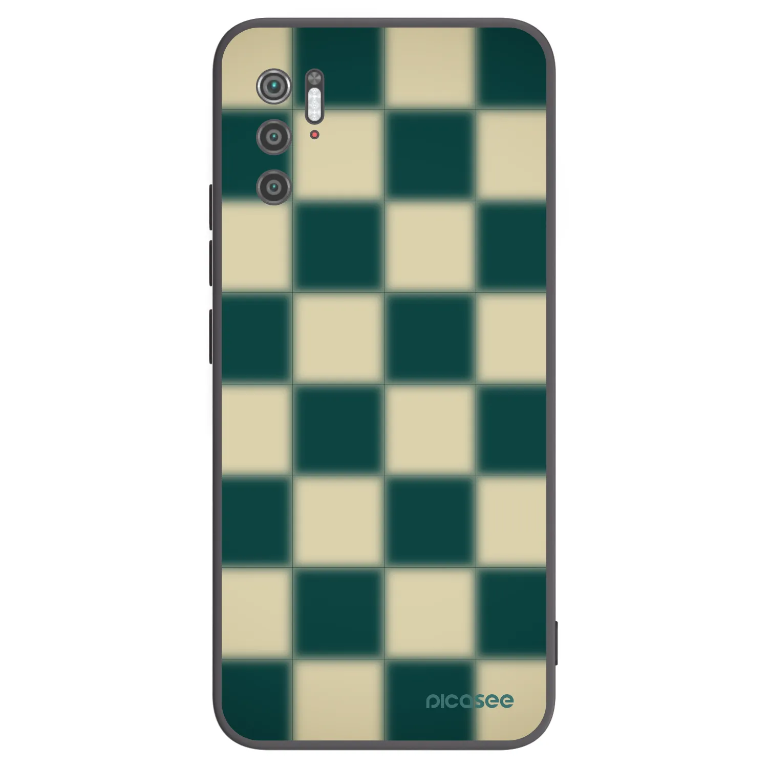 Picasee Μαύρη θήκη σιλικόνης για Xiaomi Poco M3 Pro 5G - Shadow Chess