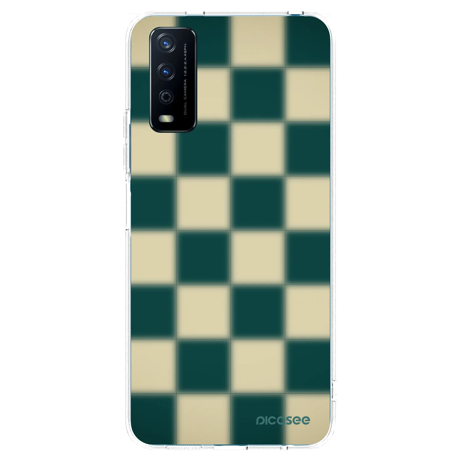Picasee διαφανής θήκη σιλικόνης Vivo Y11s - Shadow Chess