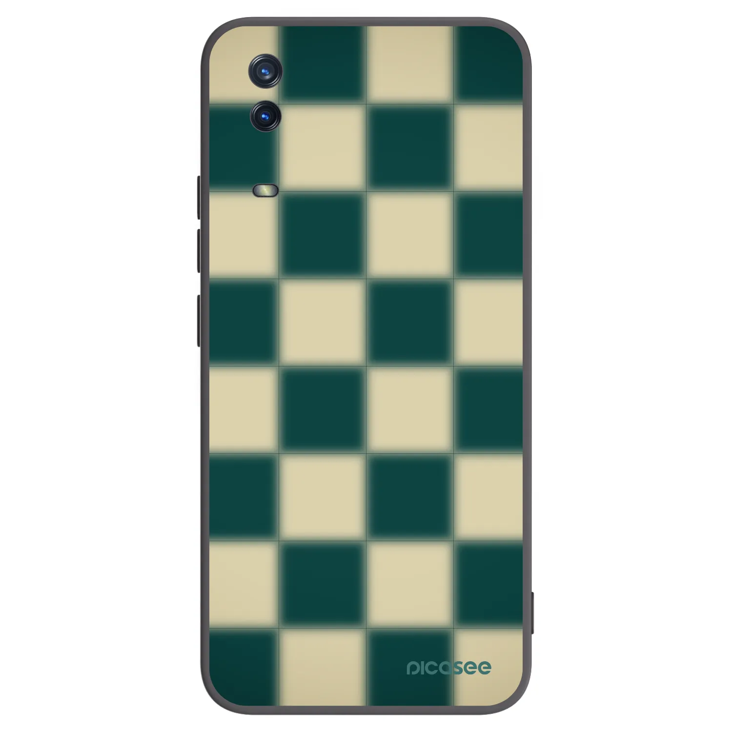 Picasee Μαύρη θήκη σιλικόνης για Vivo Y11s - Shadow Chess