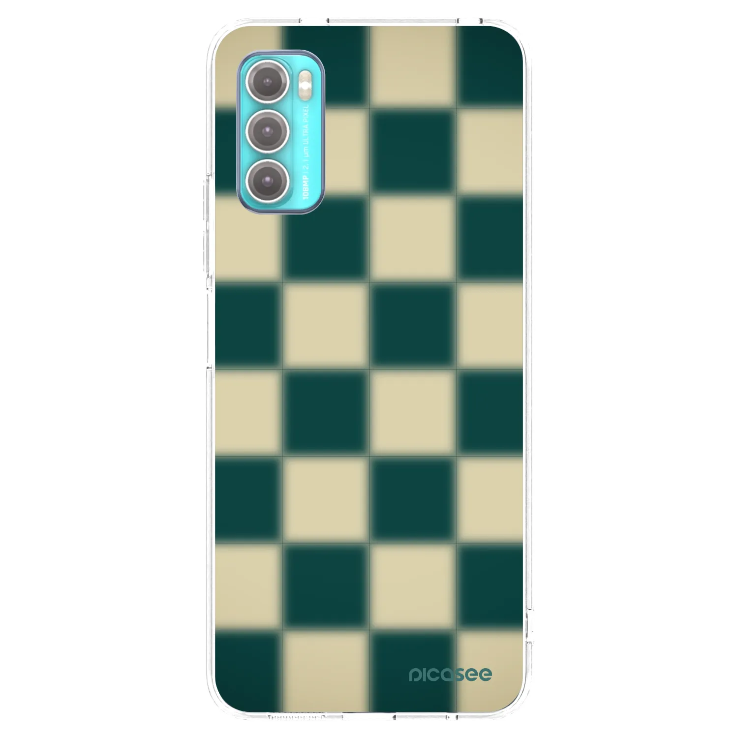 Picasee διαφανής θήκη σιλικόνης Motorola Moto G60 - Shadow Chess