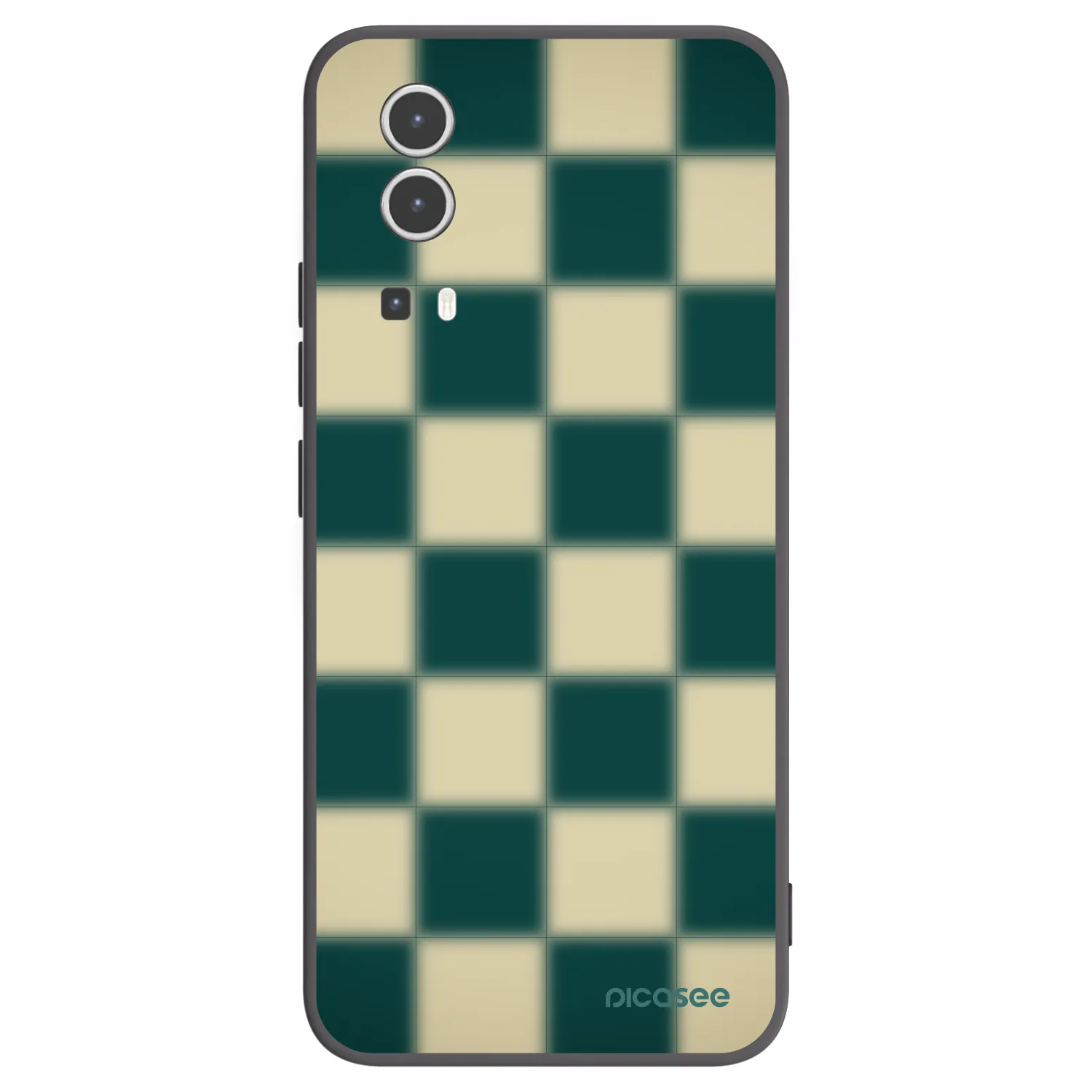 Picasee Μαύρη θήκη σιλικόνης για Vivo Y72 5G - Shadow Chess
