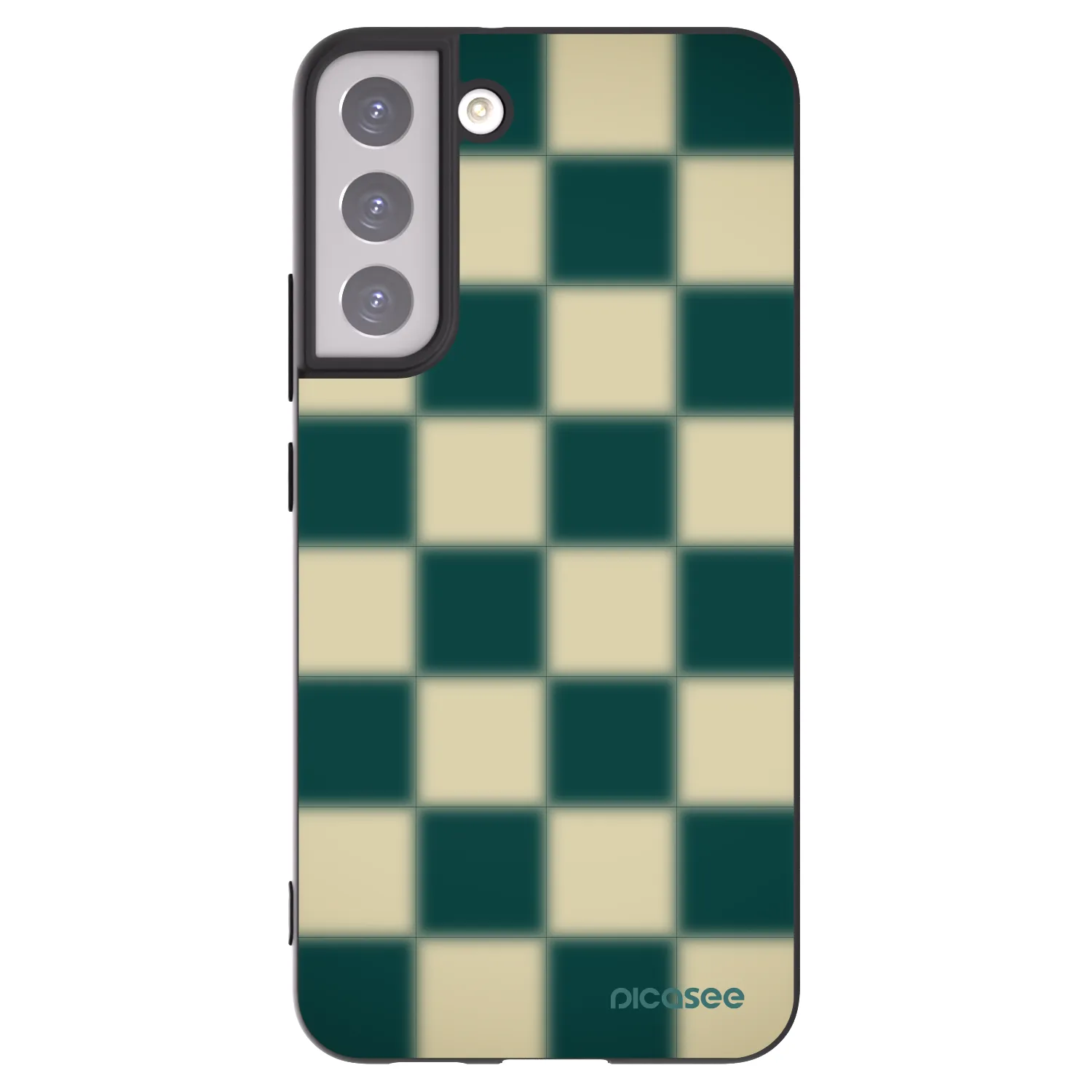 Picasee Μαύρη θήκη σιλικόνης για Samsung Galaxy S22+ 5G - Shadow Chess