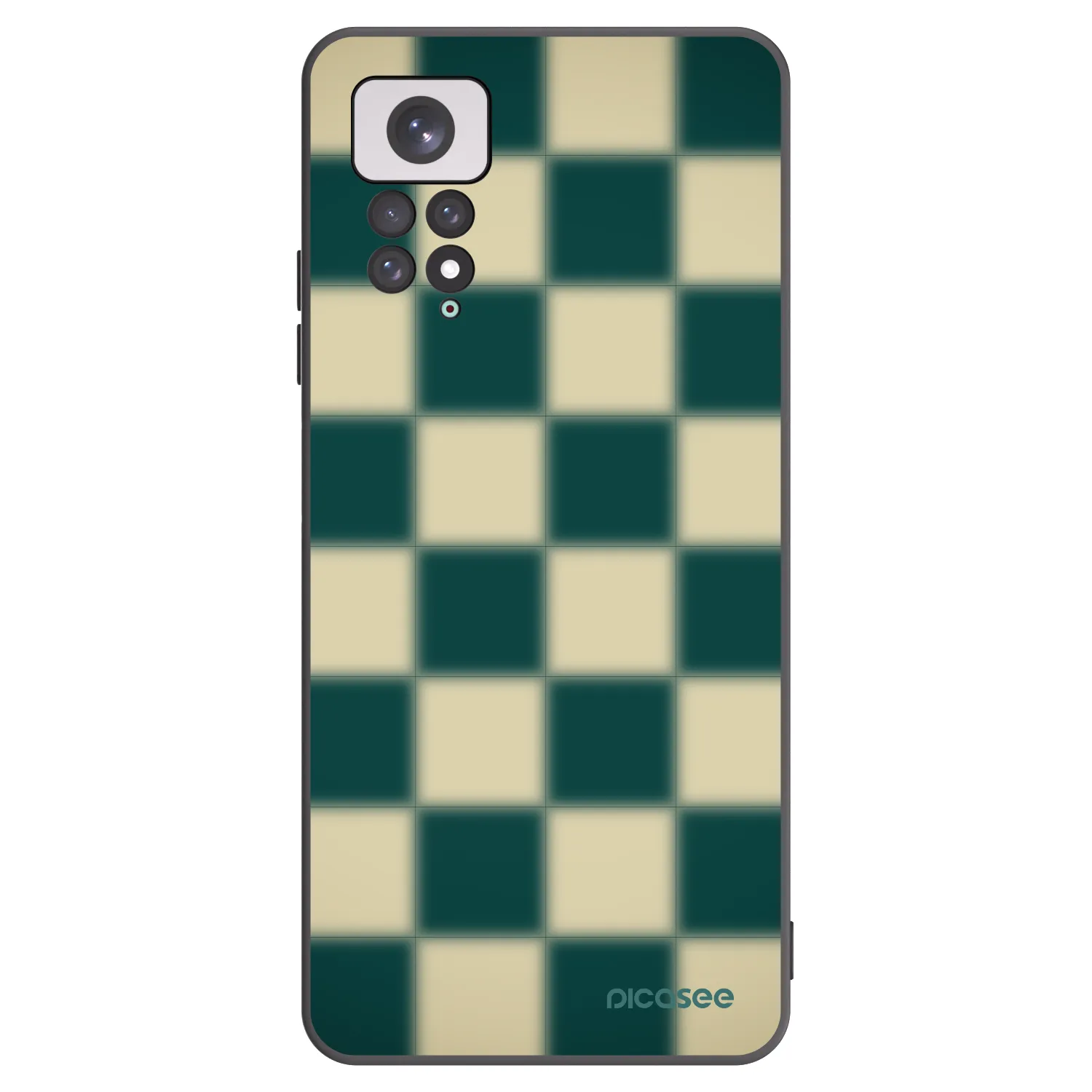 Picasee Μαύρη θήκη σιλικόνης για Xiaomi Redmi Note 11 - Shadow Chess