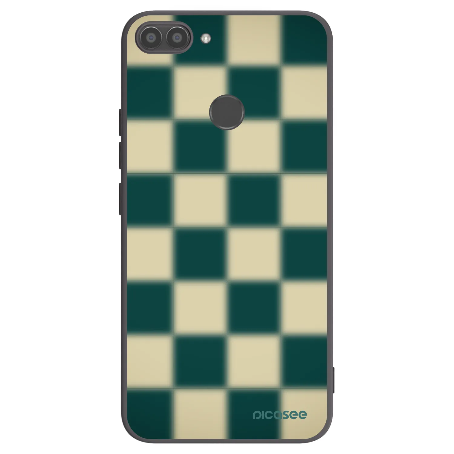 Picasee Μαύρη θήκη σιλικόνης για Huawei P Smart - Shadow Chess
