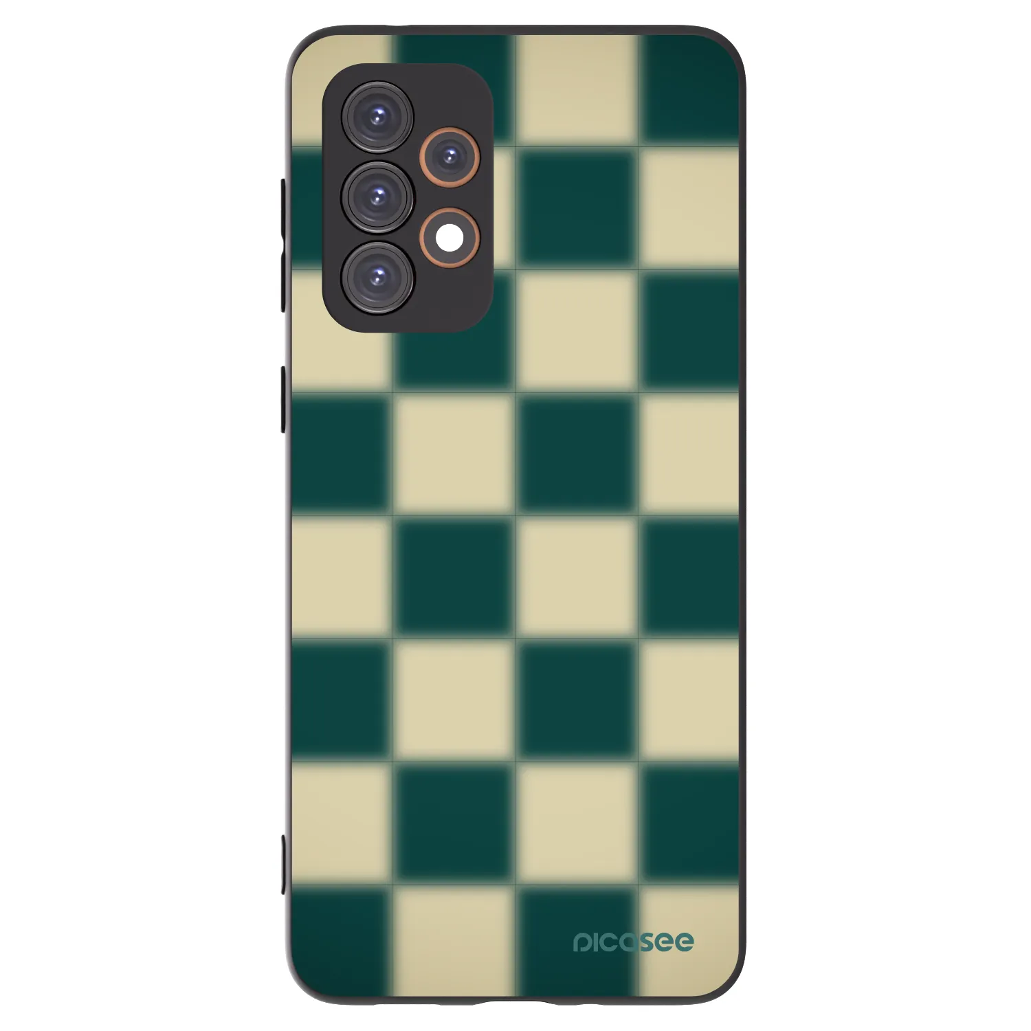 Picasee Μαύρη θήκη σιλικόνης για Samsung Galaxy A33 5G A336 - Shadow Chess