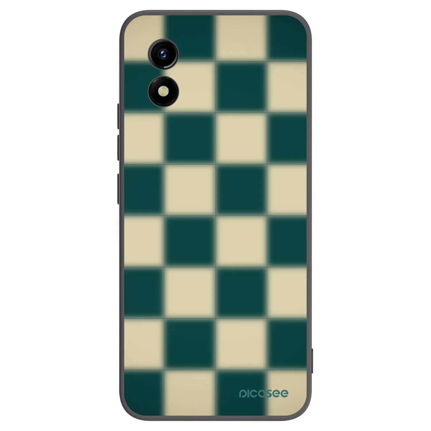 Picasee Μαύρη θήκη σιλικόνης για Vivo Y01 - Shadow Chess