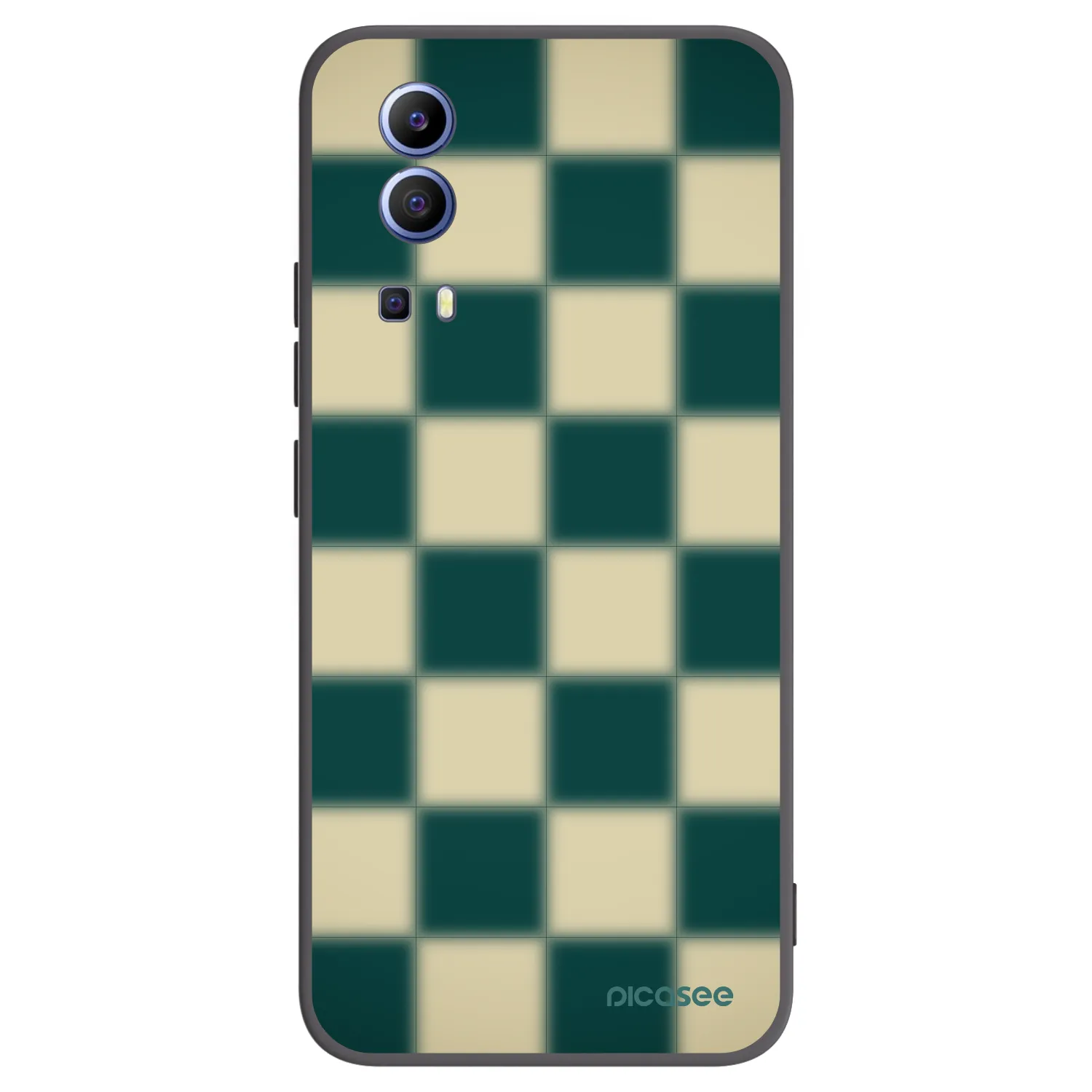 Picasee Μαύρη θήκη σιλικόνης για Vivo Y52 5G - Shadow Chess