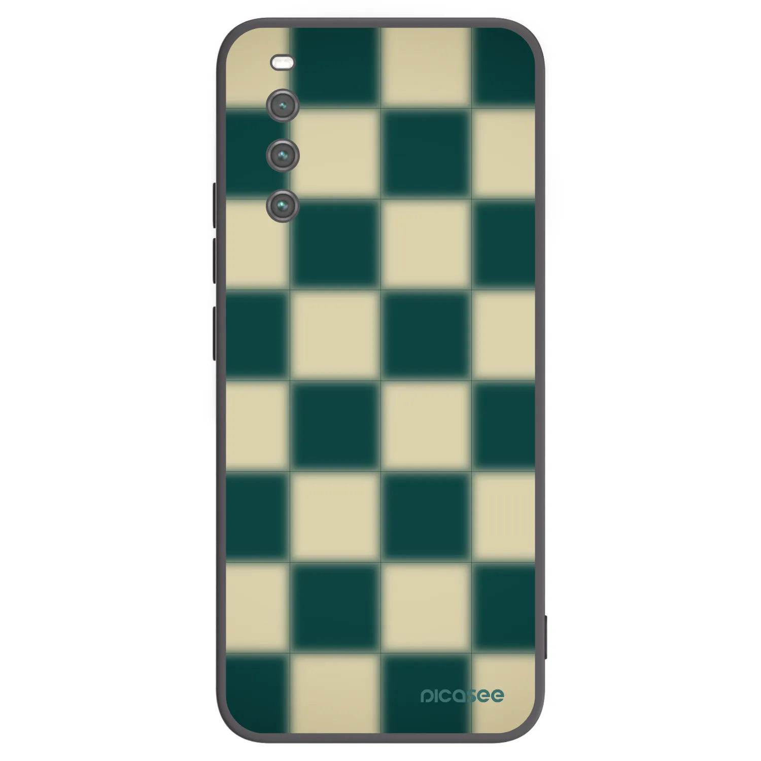Picasee Μαύρη θήκη σιλικόνης για Sony Xperia 10 IV 5G - Shadow Chess