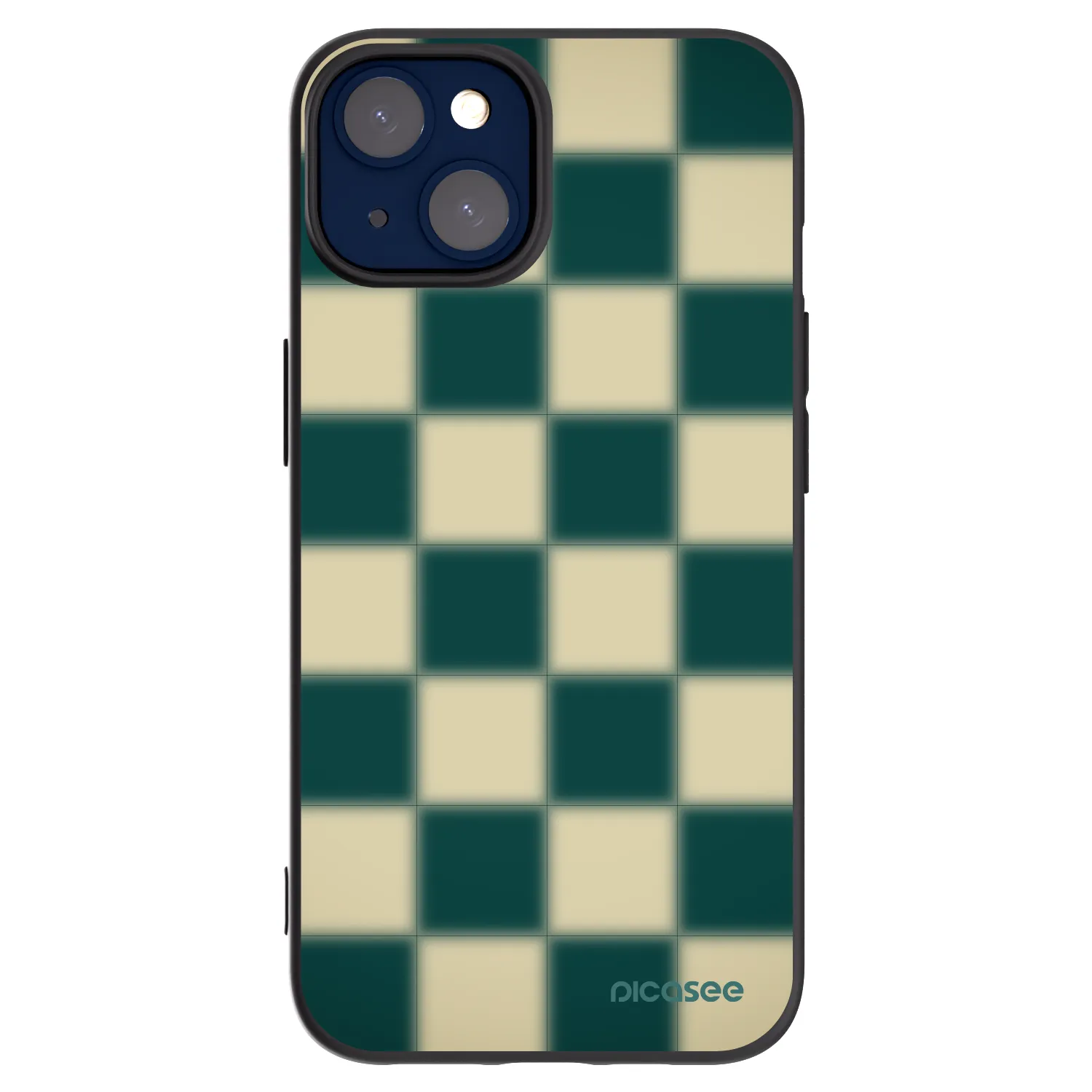 Picasee Μαύρη θήκη σιλικόνης για Apple iPhone 14 - Shadow Chess