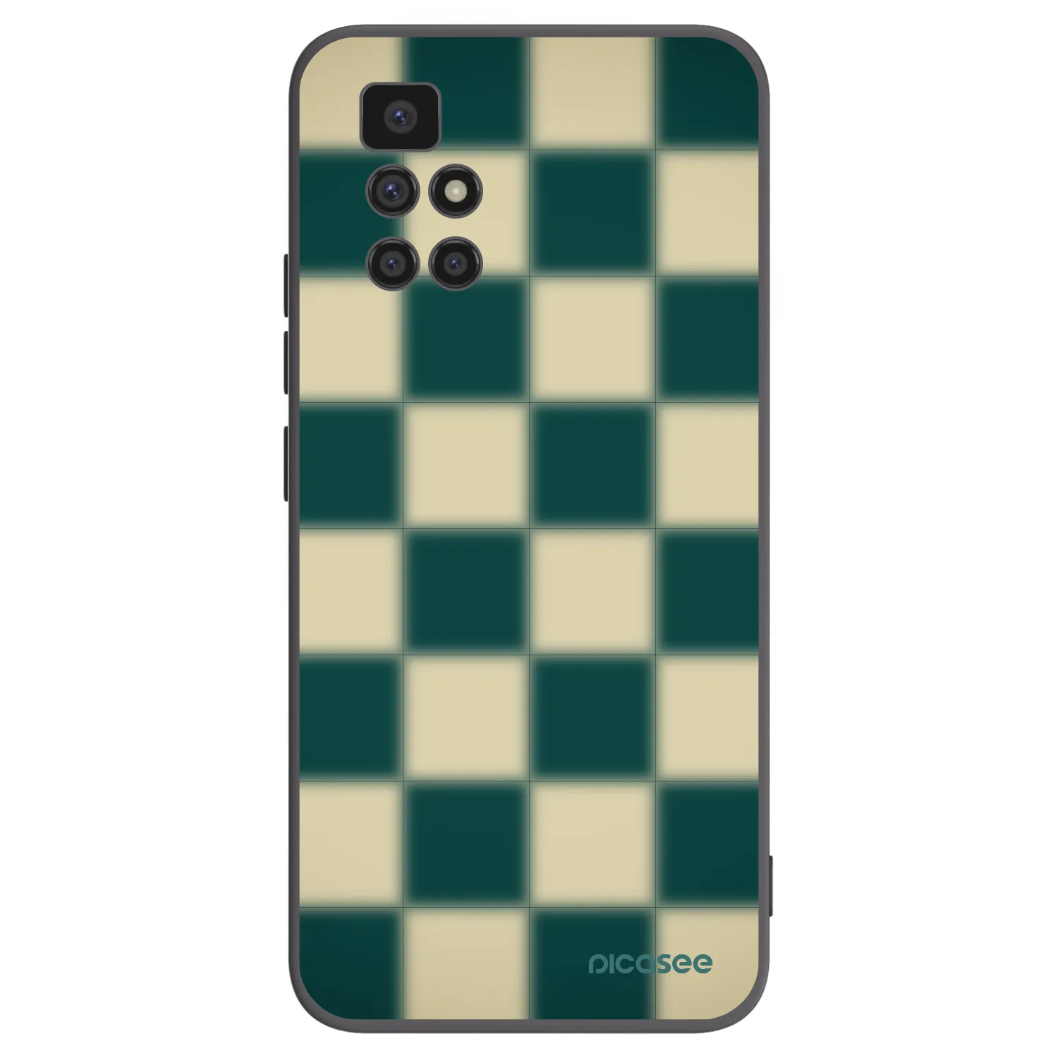 Picasee Μαύρη θήκη σιλικόνης για Xiaomi Redmi 10 (2022) - Shadow Chess