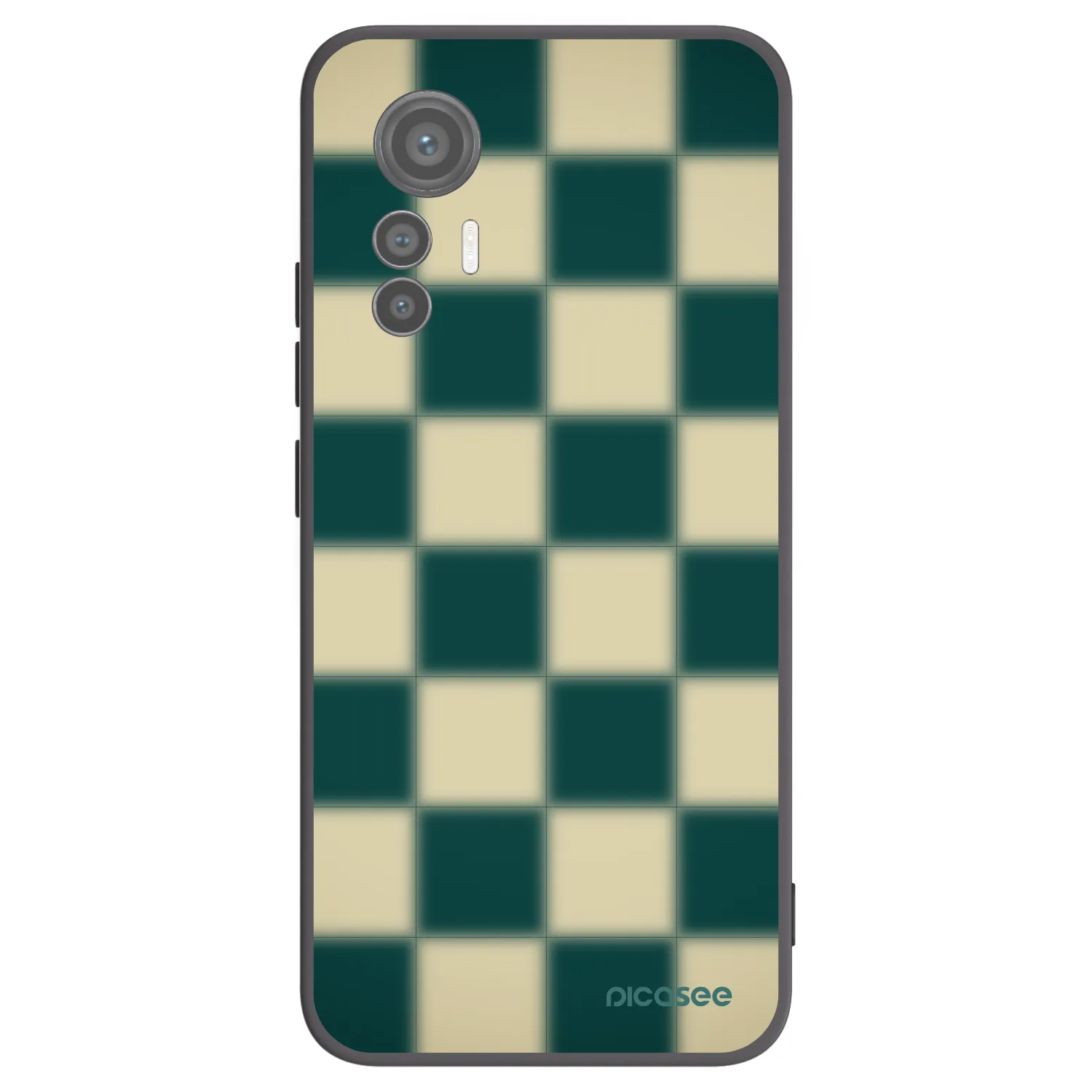 Picasee Μαύρη θήκη σιλικόνης για Xiaomi 12 Lite - Shadow Chess