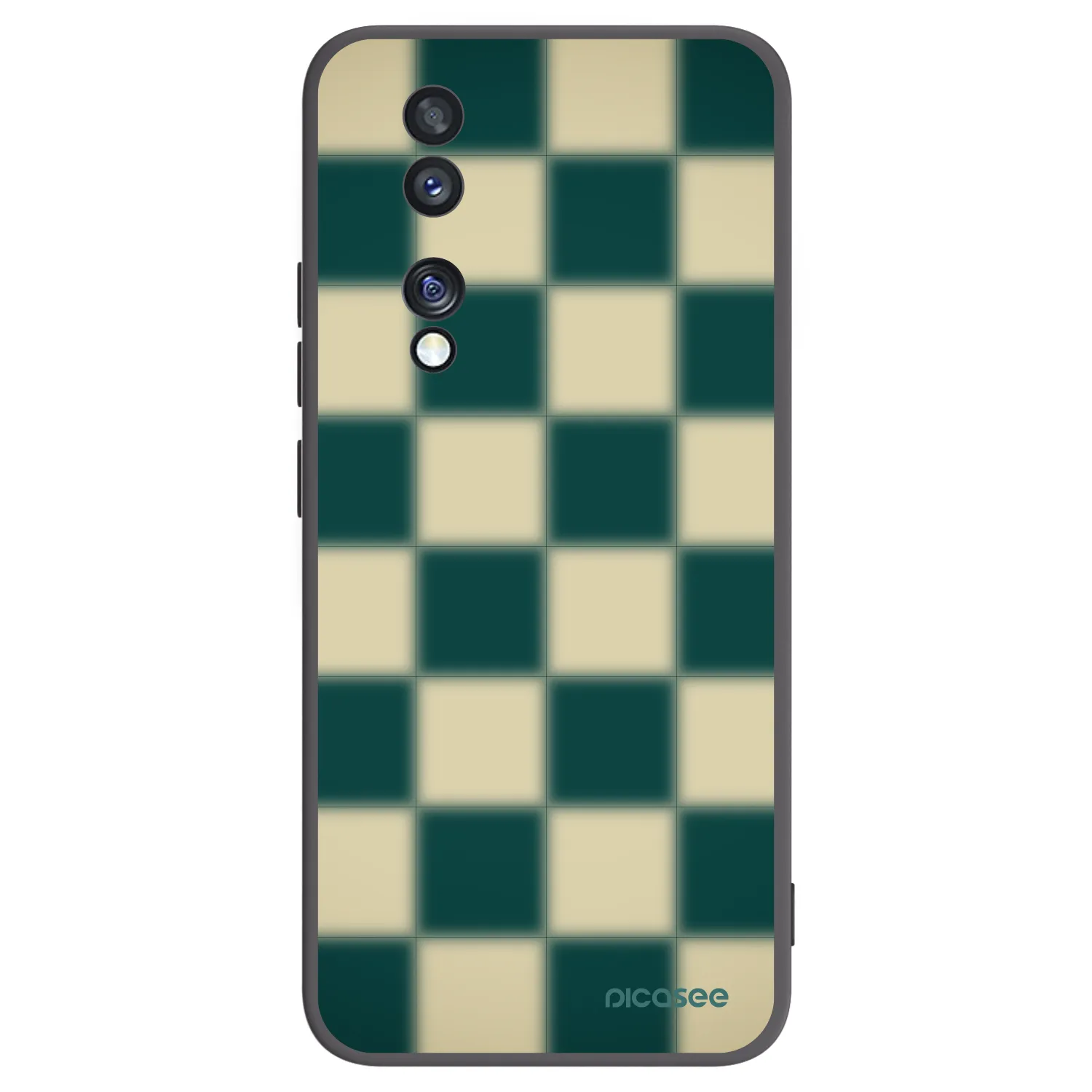 Picasee Μαύρη θήκη σιλικόνης για Honor 70 - Shadow Chess