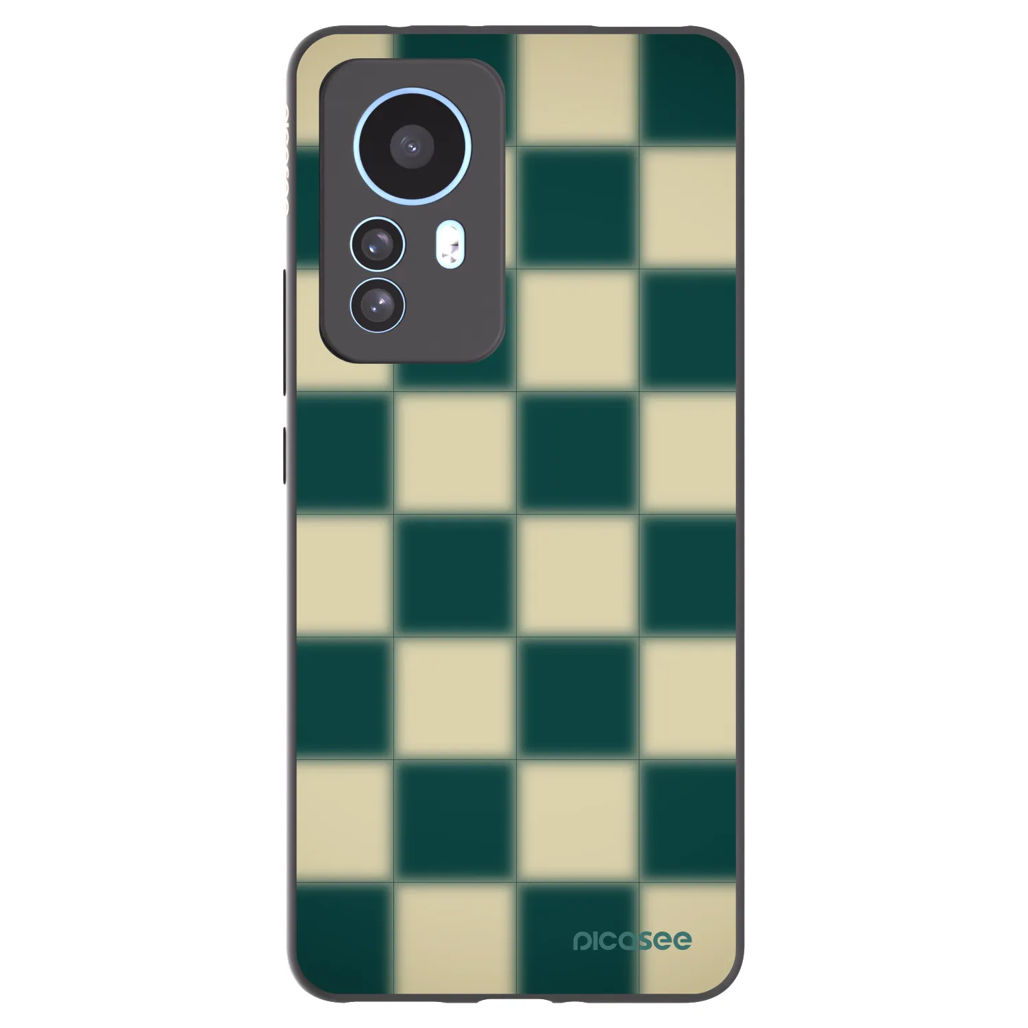 Picasee Μαύρη θήκη σιλικόνης για Xiaomi 12T - Shadow Chess
