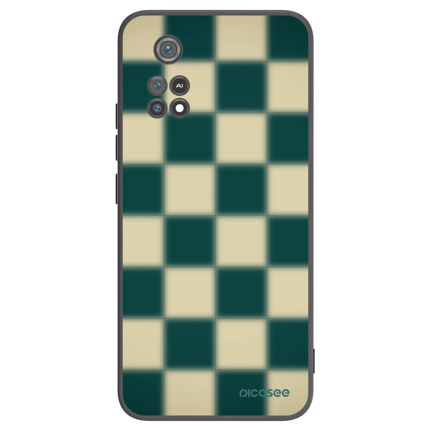 Picasee Μαύρη θήκη σιλικόνης για Xiaomi Poco M4 Pro - Shadow Chess