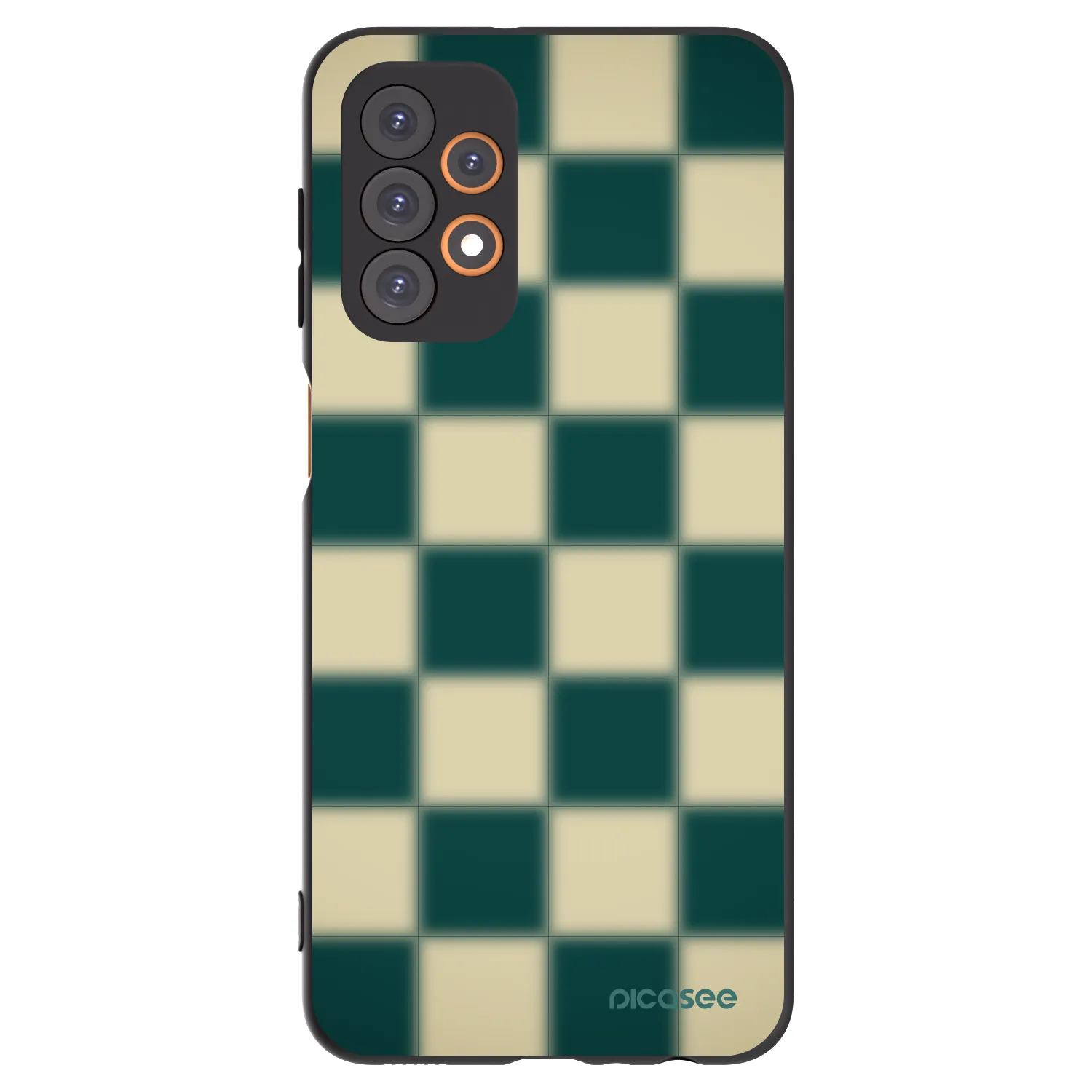 Picasee Μαύρη θήκη σιλικόνης για Samsung Galaxy A23 A235F 4G - Shadow Chess