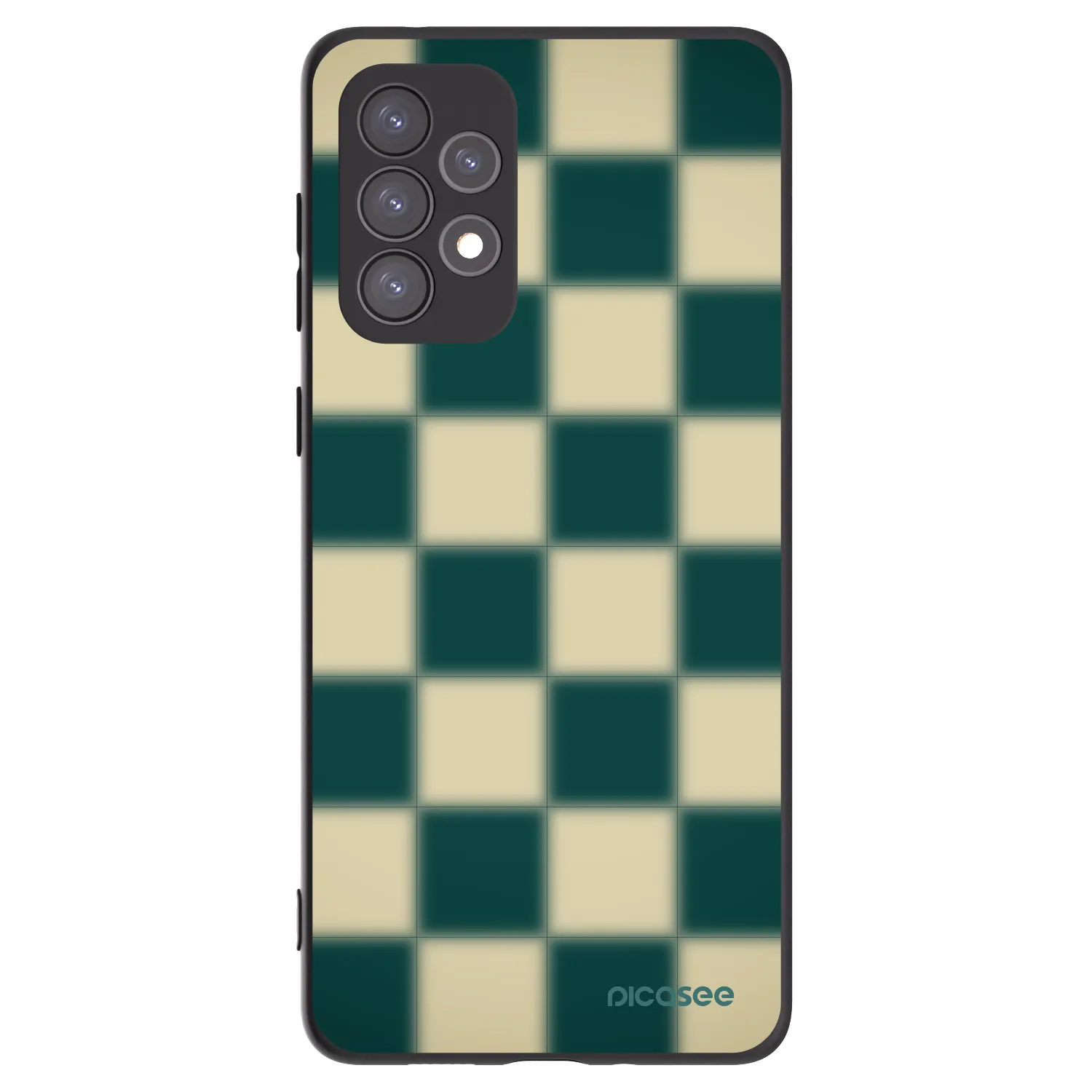 Picasee Μαύρη θήκη σιλικόνης για Samsung Galaxy A73 5G - Shadow Chess